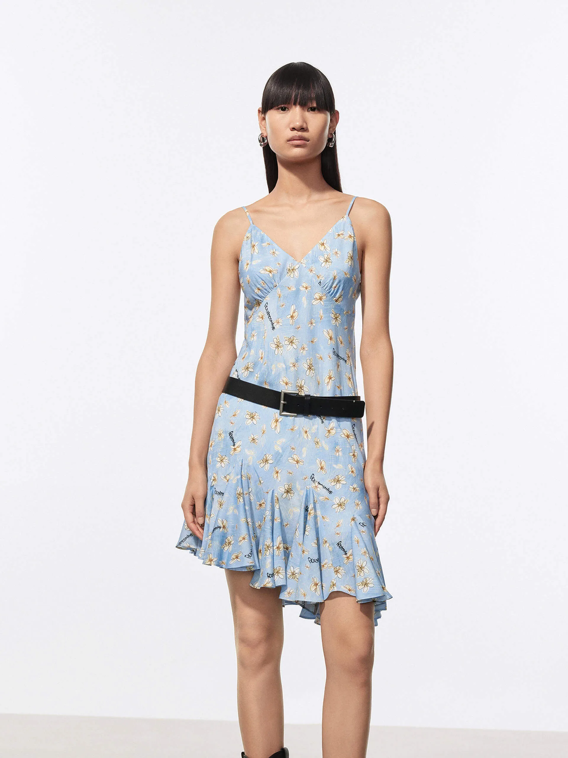 Daisy Print Mini Dress Light and comfy mini