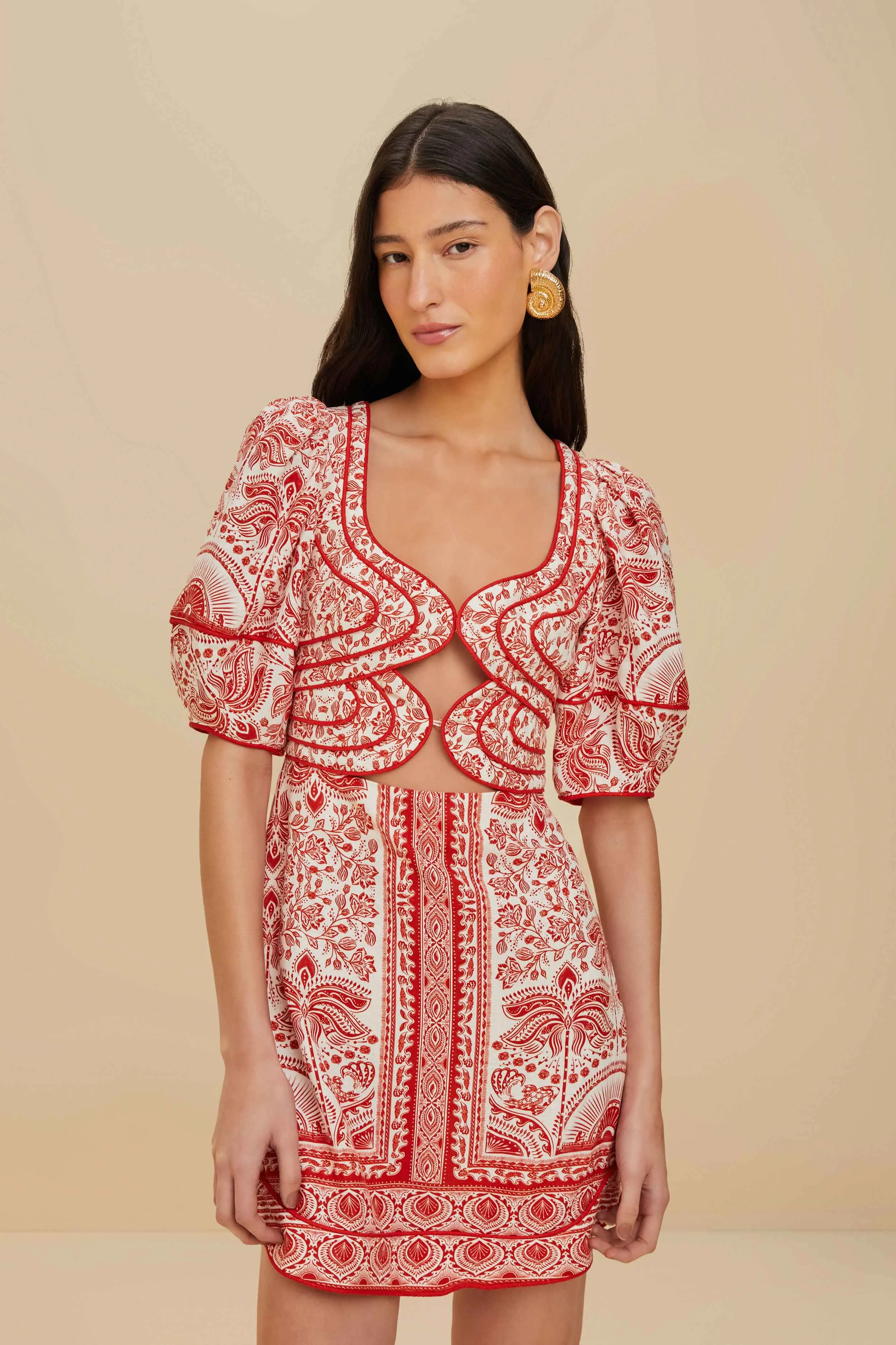 Red River Ride LENZING? ECOVERO? Euroflax? Mini Dress Casual Design Cut Edge