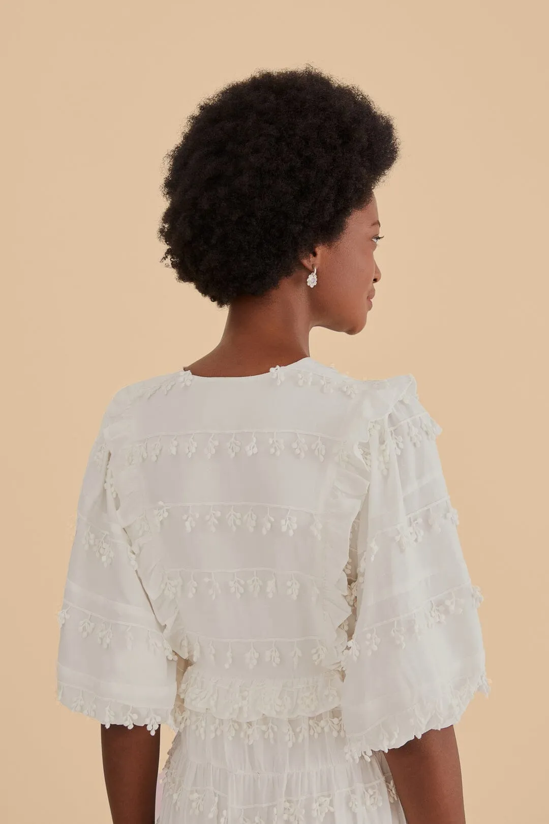 music concert Off-White Ruffle Tassels Midi Dress