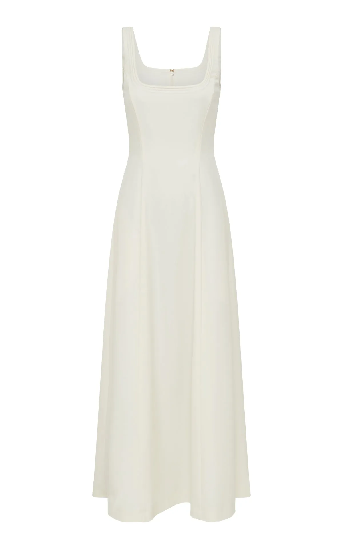 Lake Glow Adaline Midi Dress in Ivory Soft Wool