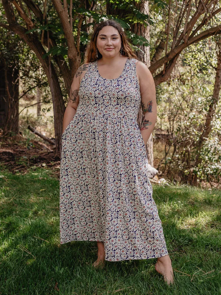 Cheri Plus Size Maxi Dress - Matisse Navy Windproof Outer Layer
