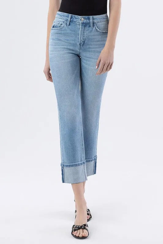 Flying Monkey Cuffed Slim Straight Jean Quiet Core