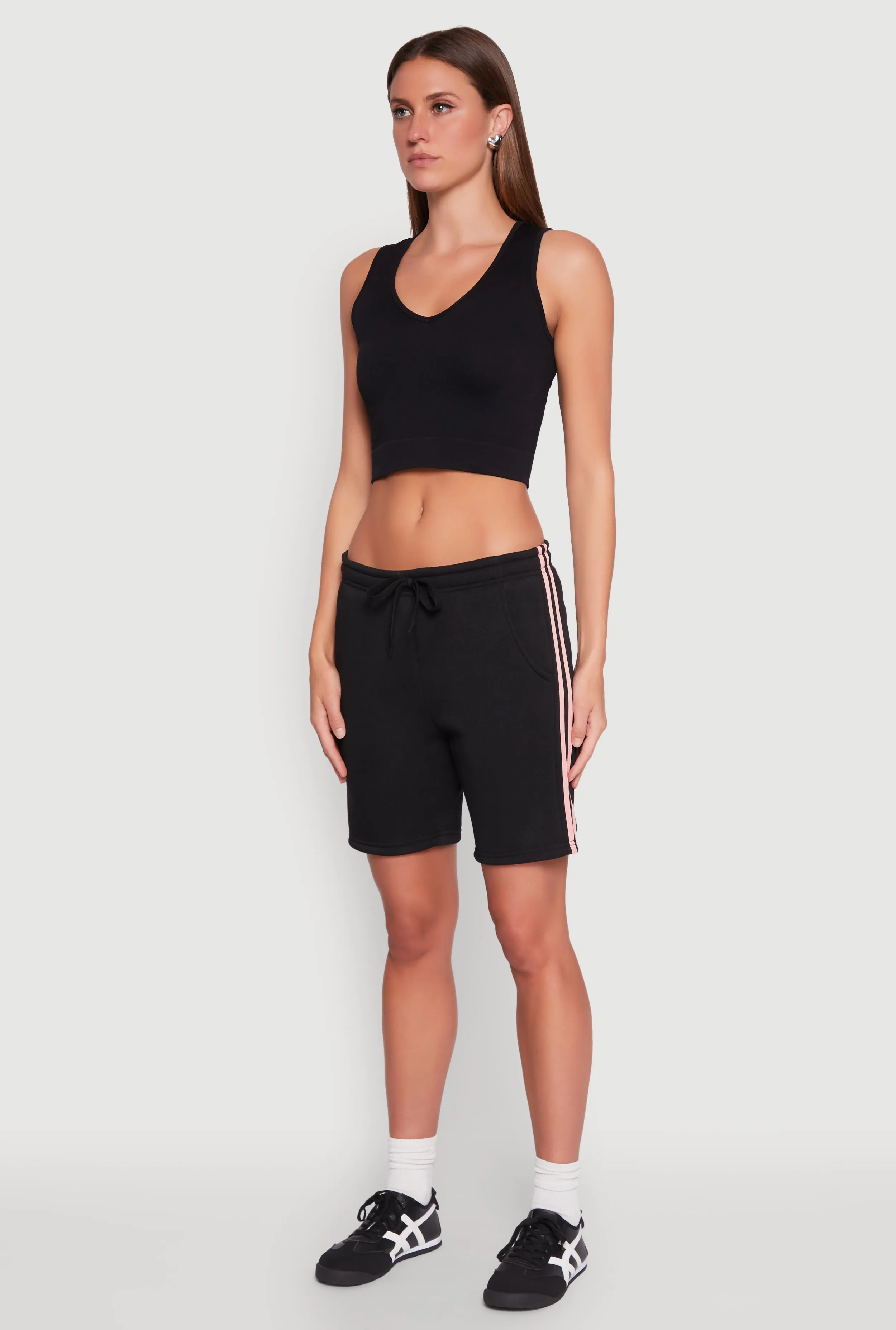 Varsity Stripe Sweatshorts evening dress water sports clothing