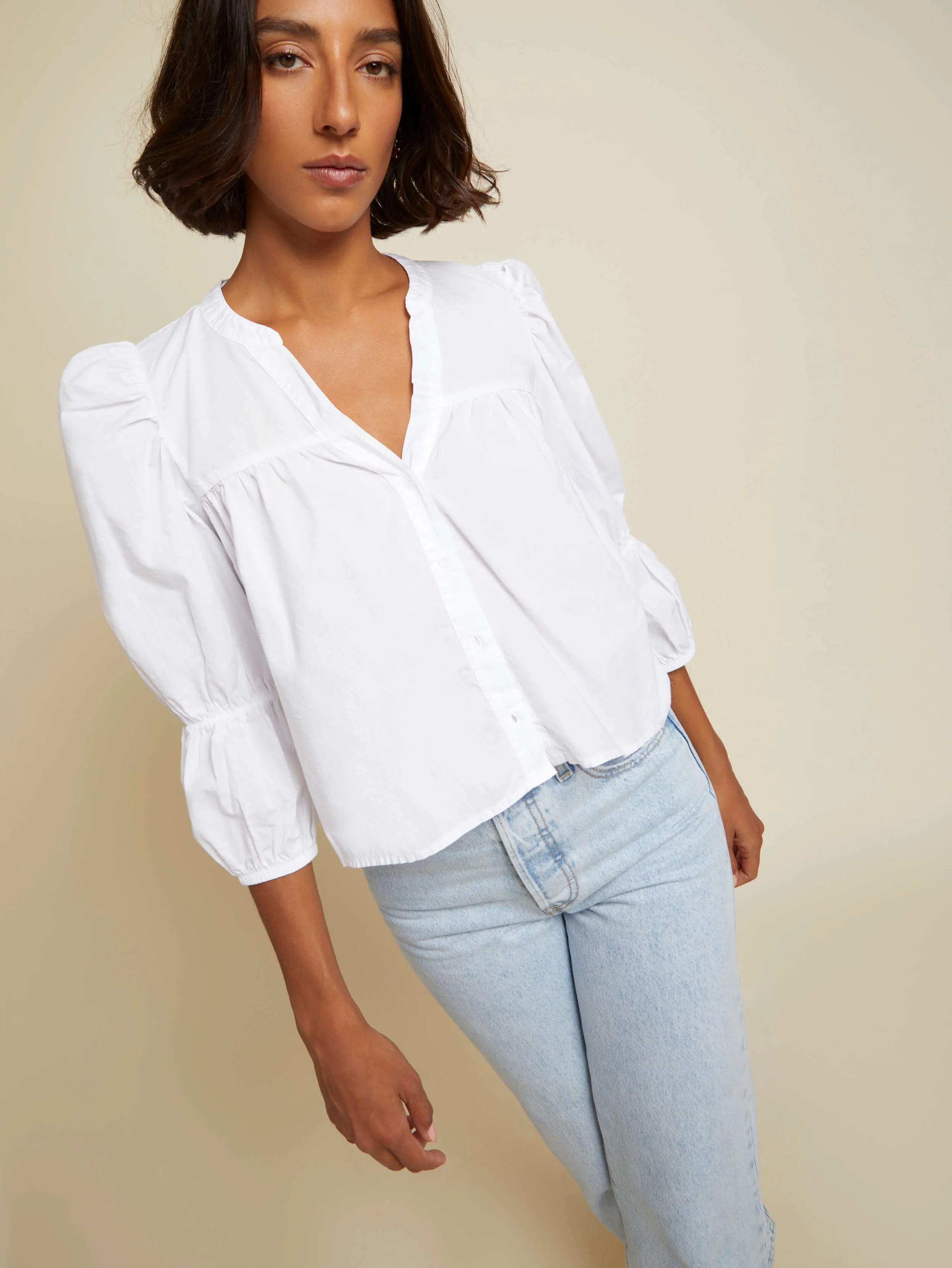 Geneva Blouse Feather Glow