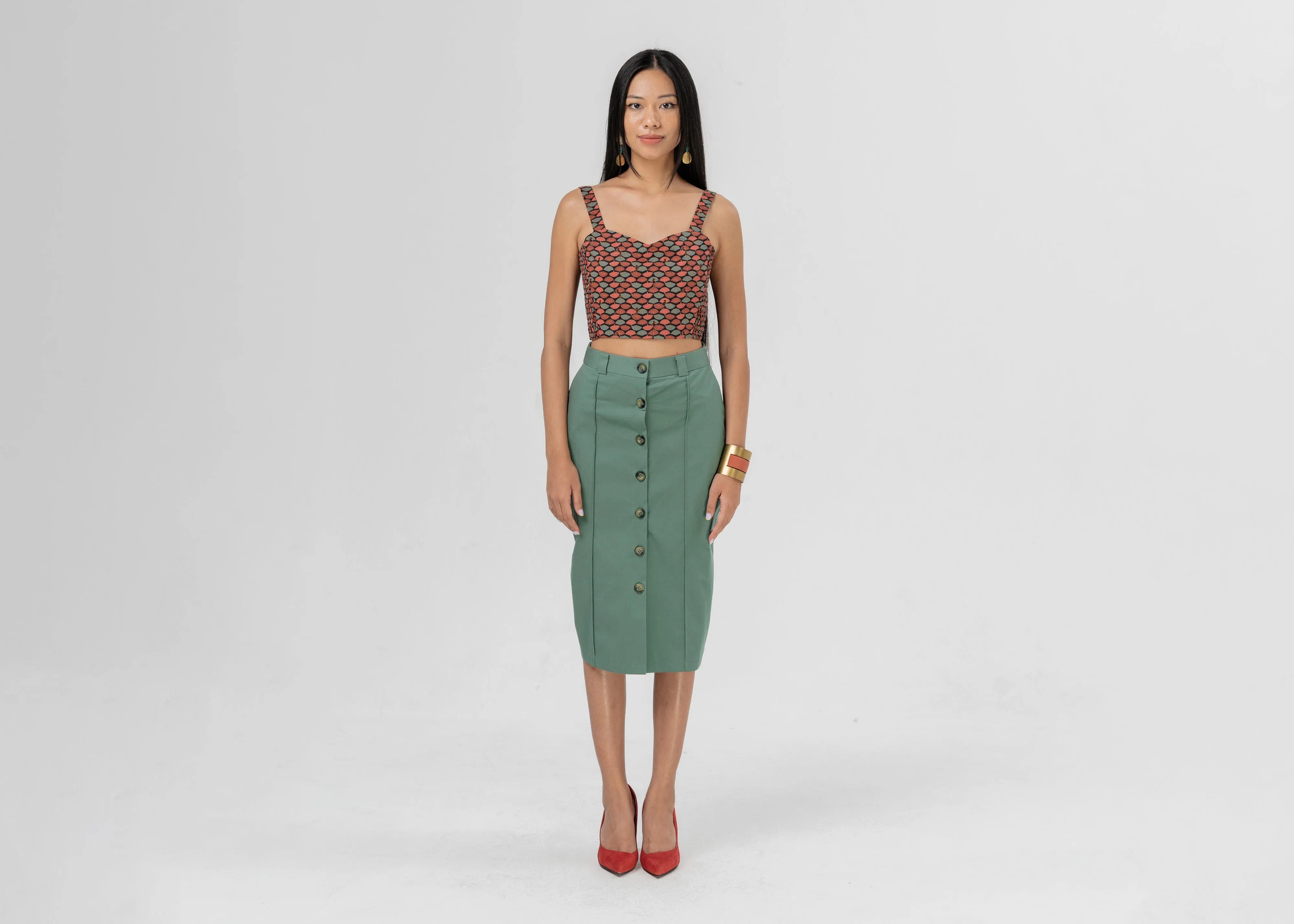 AntiStatic Material Shine Fit LACERTA - KHAKI