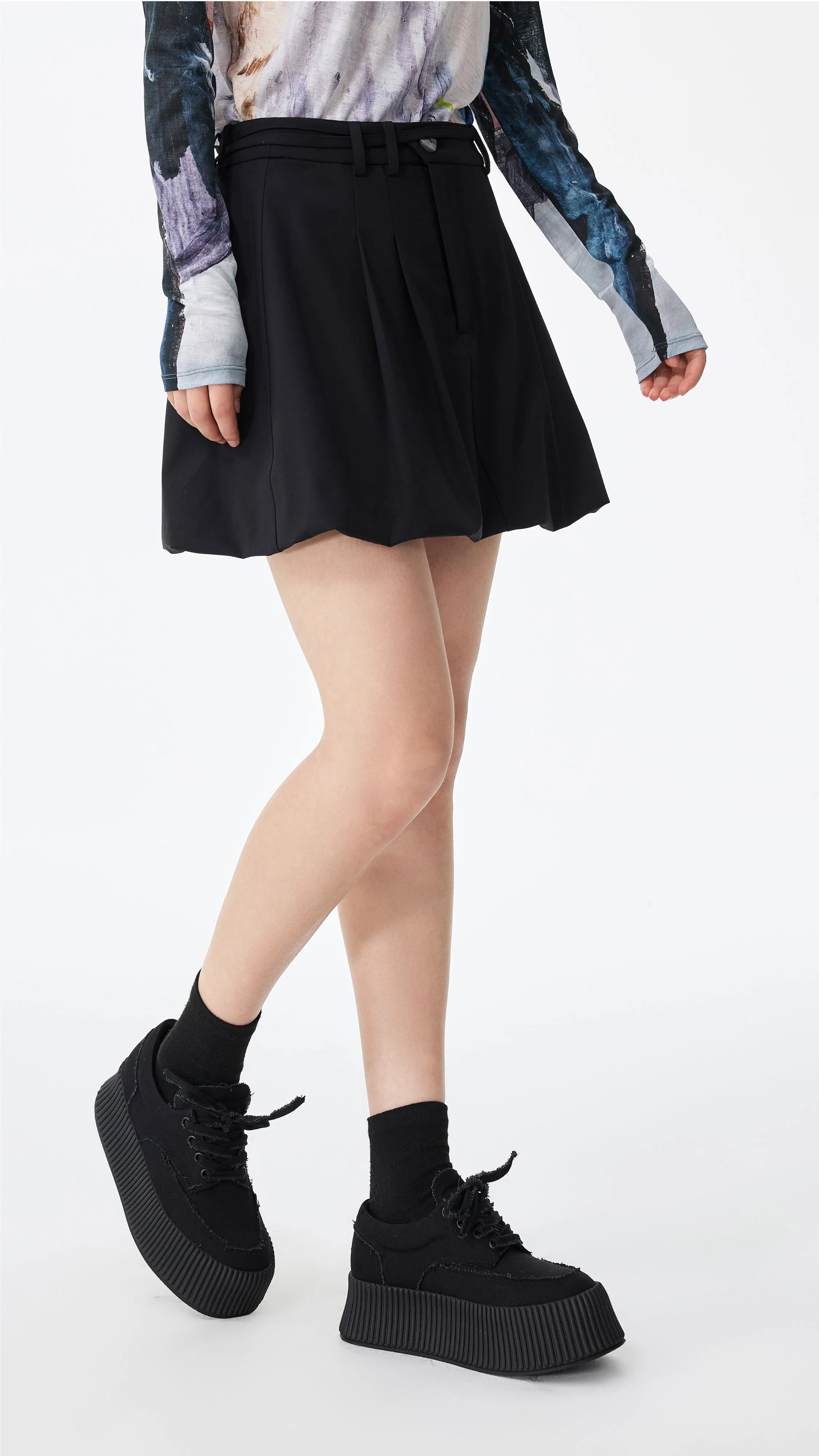 Smooth Look Bubble Skirt