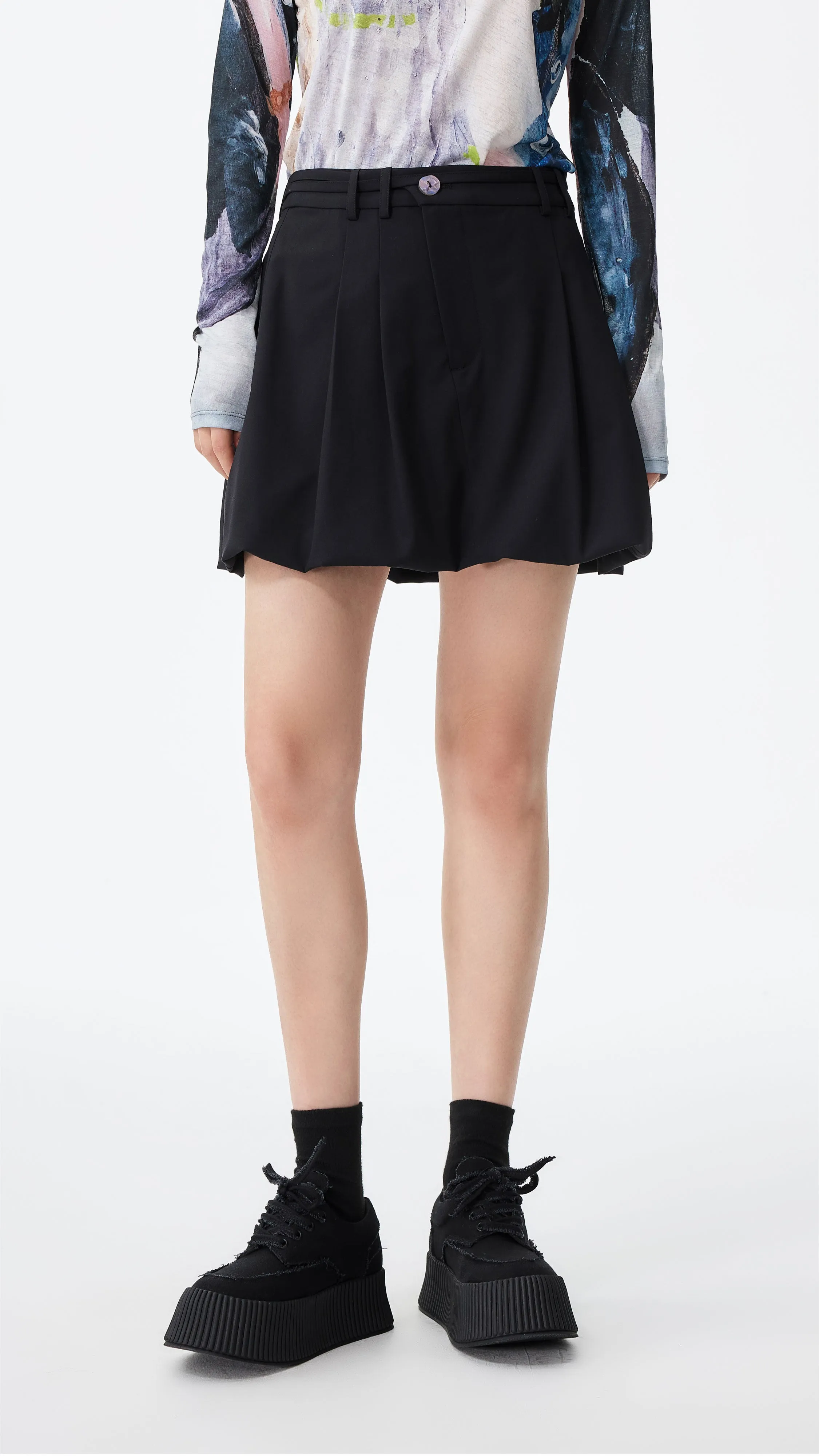 Bubble Skirt Ankle length Dance Practice