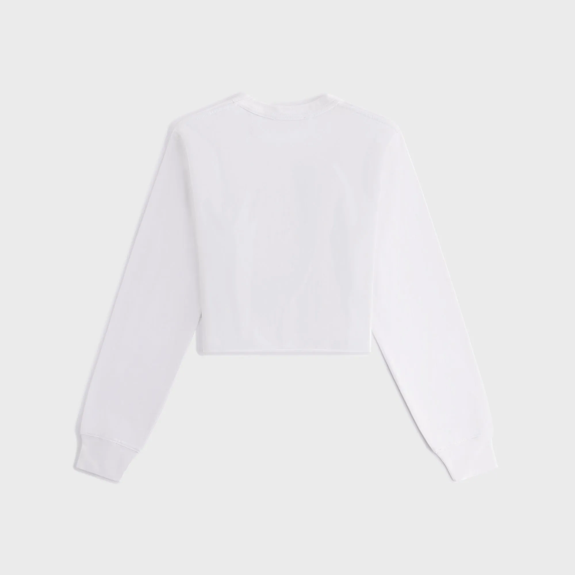 Chic Style slim fit Kith Women Lucy Cropped Long Sleeve II Tee - White