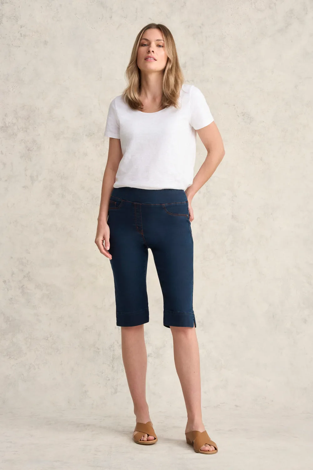 Bengajean? Short - Clean Blue Denim Versatile Design