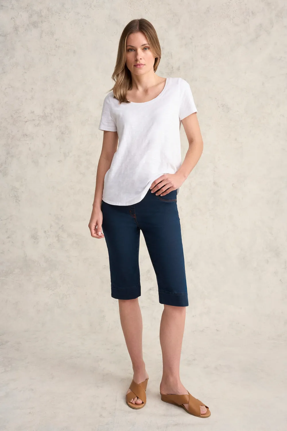 Bengajean? Short - Clean Blue Denim Classic Fit