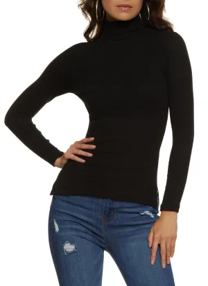 Basic Turtleneck Long Sleeve Top perfect for all-day wear