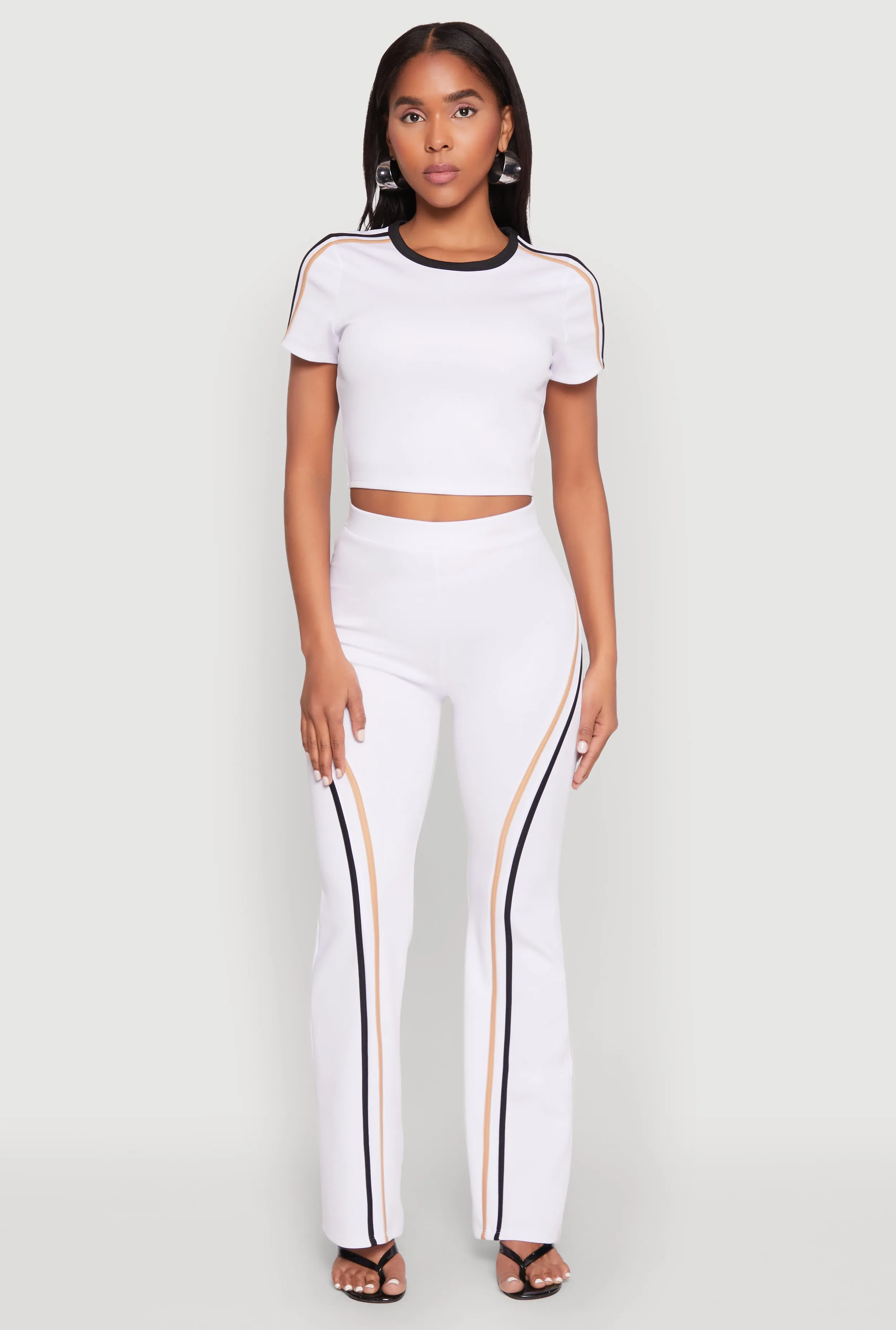 Varsity Stripe Crop Top Top Rated Minimal Comfort Wear