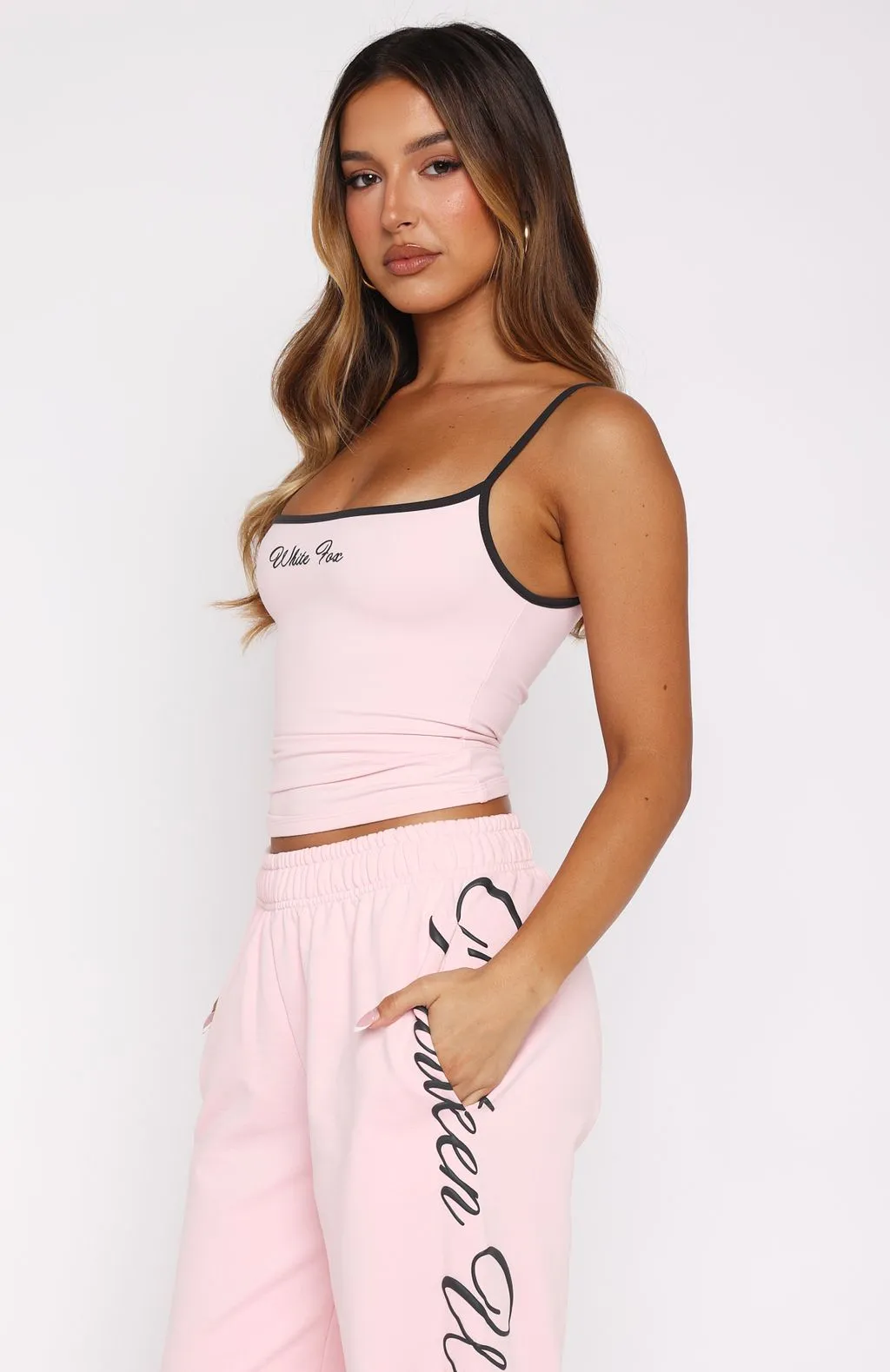 Lucky Thirteen Shaya Singlet Soft Pink light feel Heritage - preserving
