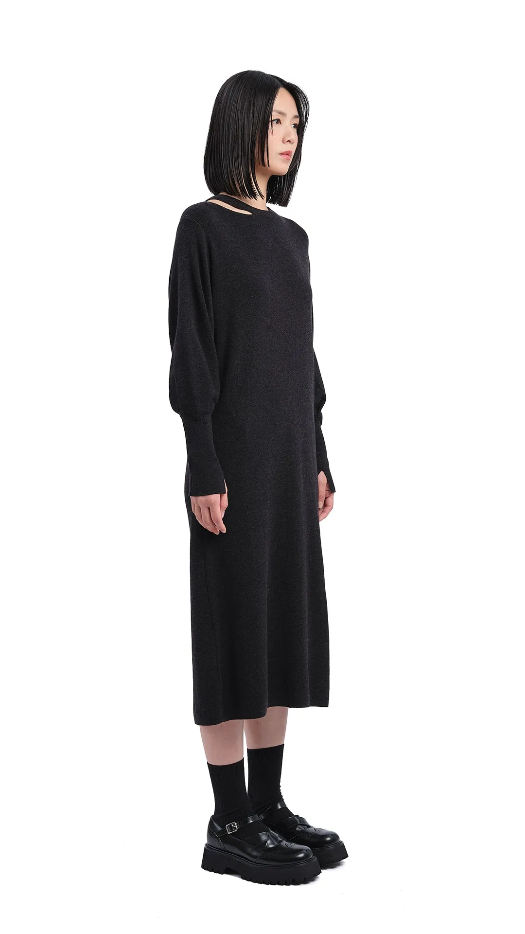 Biella Wool Knit Dress Poise Fit