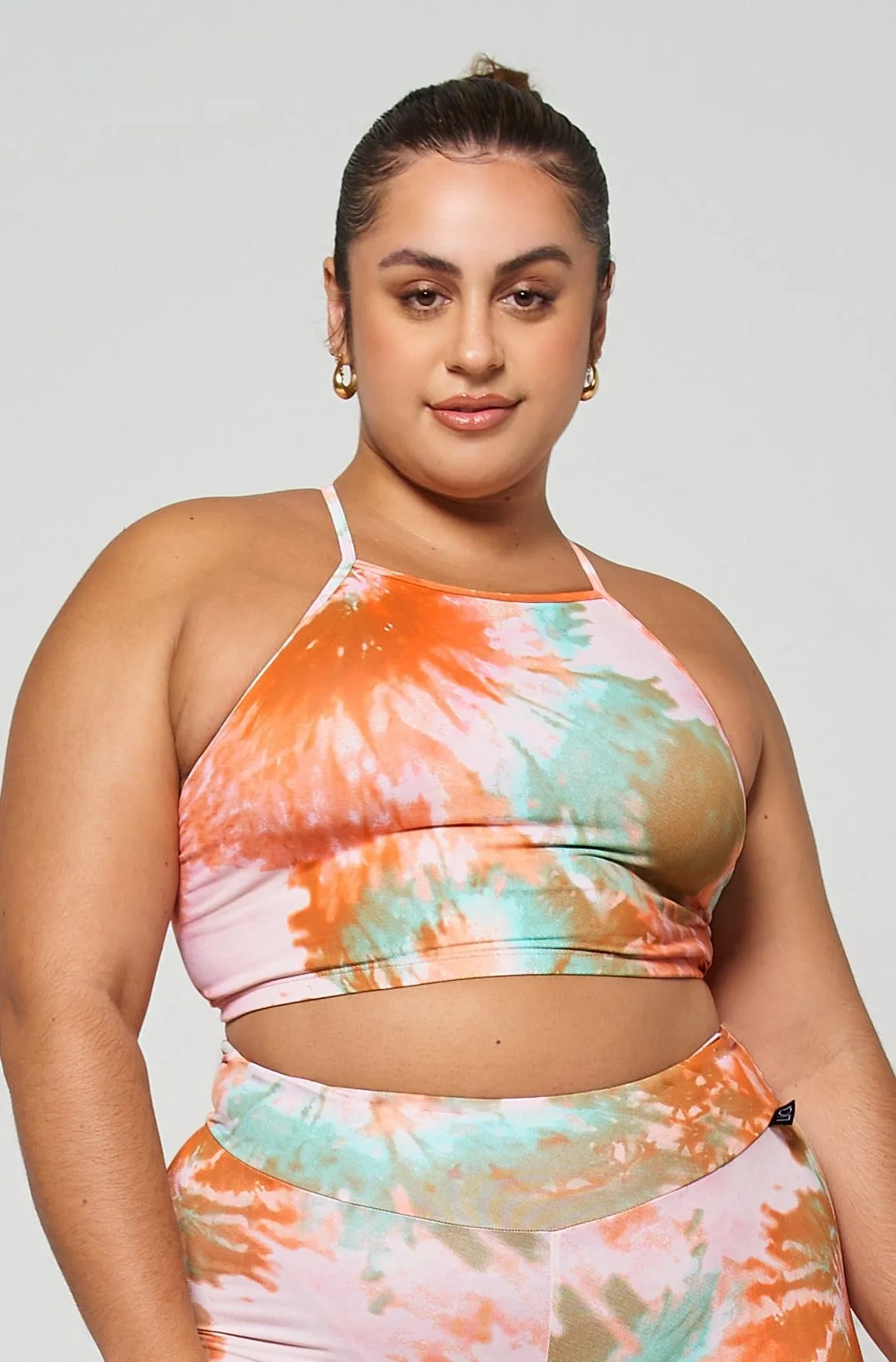mesh ventilation ThermalRegulating Fabric Bloom Criss Cross Crop Top