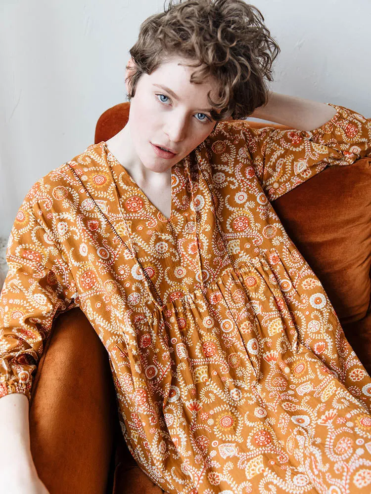 Chill Fit Sohla Mini Dress - Paprika Suzani