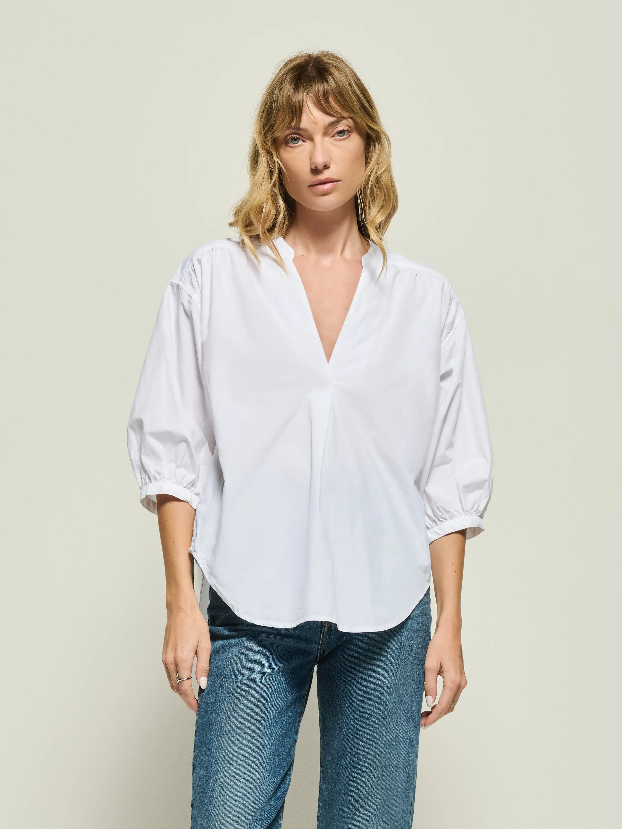 Daphna Poplin Shirt Cozy Vibe Green Fit