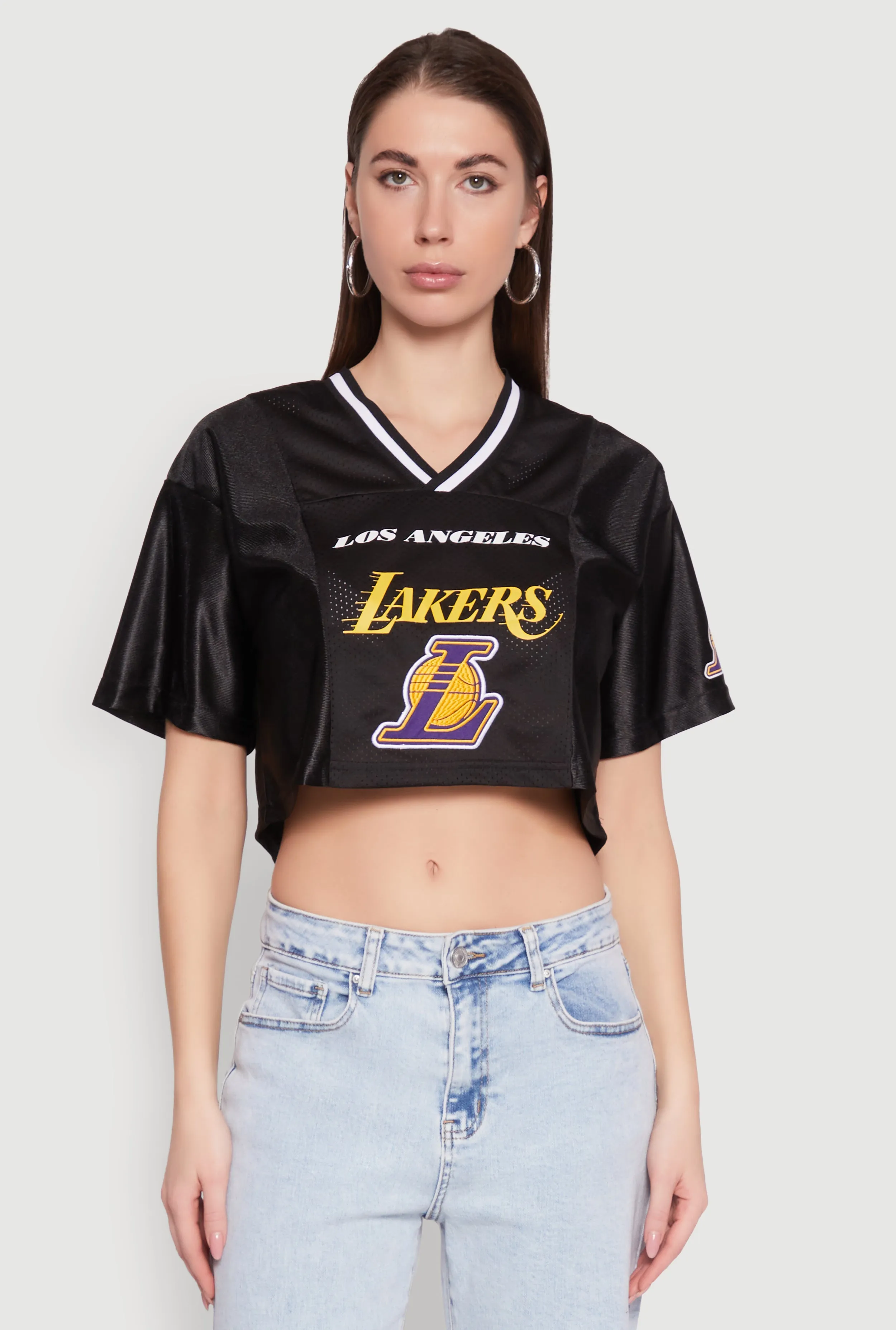 NBA Los Angeles Lakers Crop Jersey Light and Soft Classic Trend Look