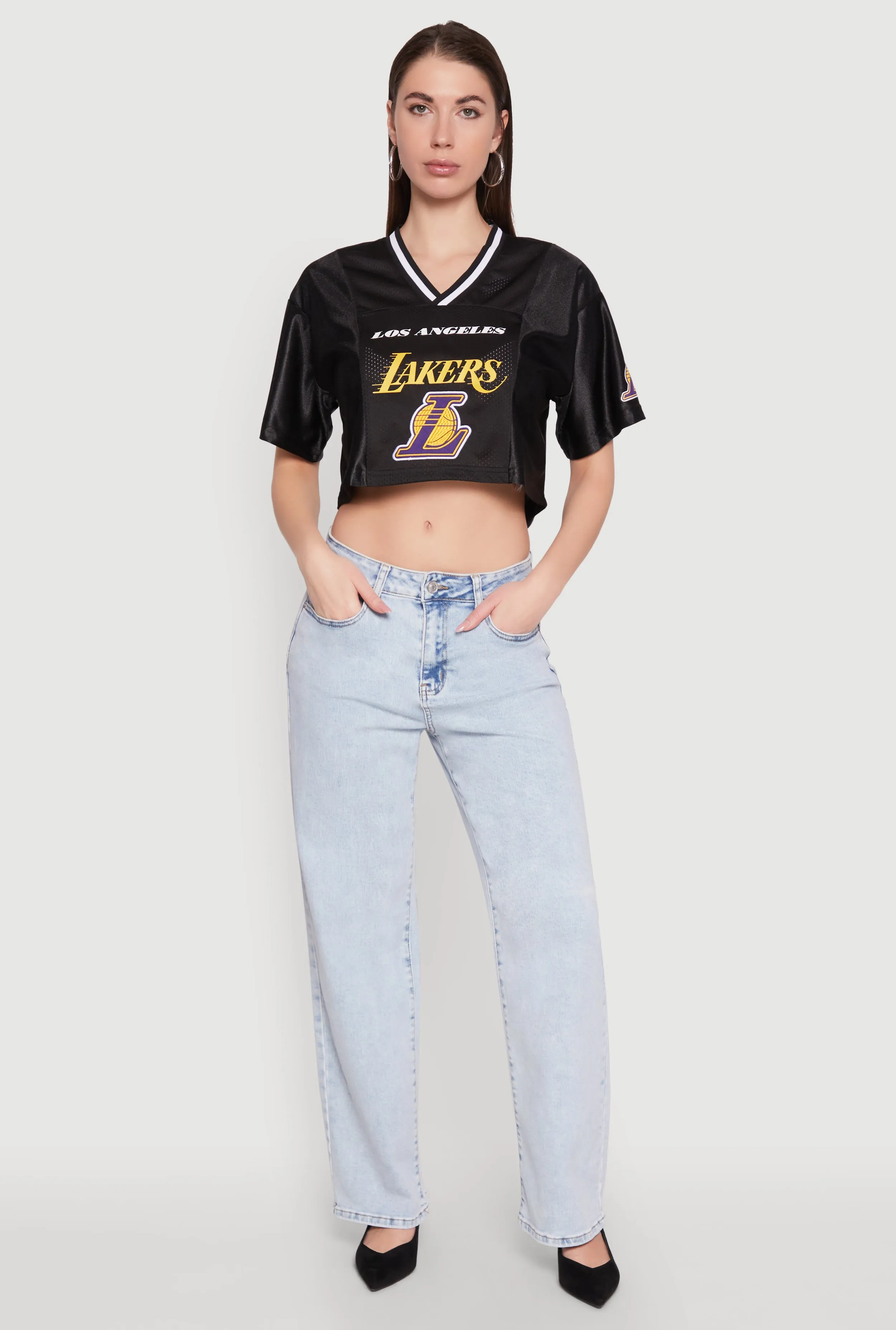 NBA Los Angeles Lakers Crop Jersey Abrasion resistant Street Comfort