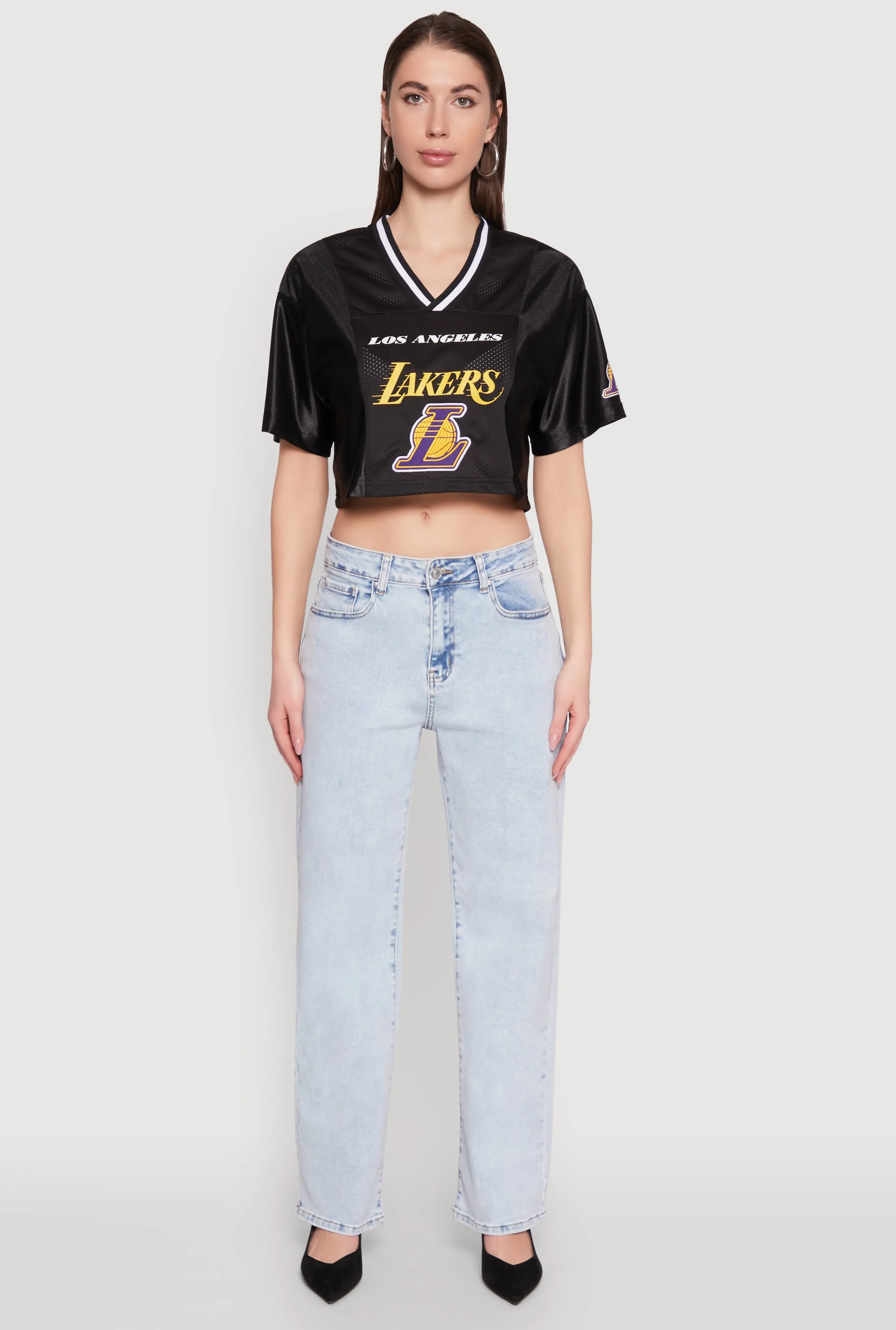 NBA Los Angeles Lakers Crop Jersey semi-formal style