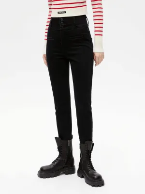 Trend Setter Trendy Premium Moisture Wicking Technology Wide Waistband Skinny Jeans