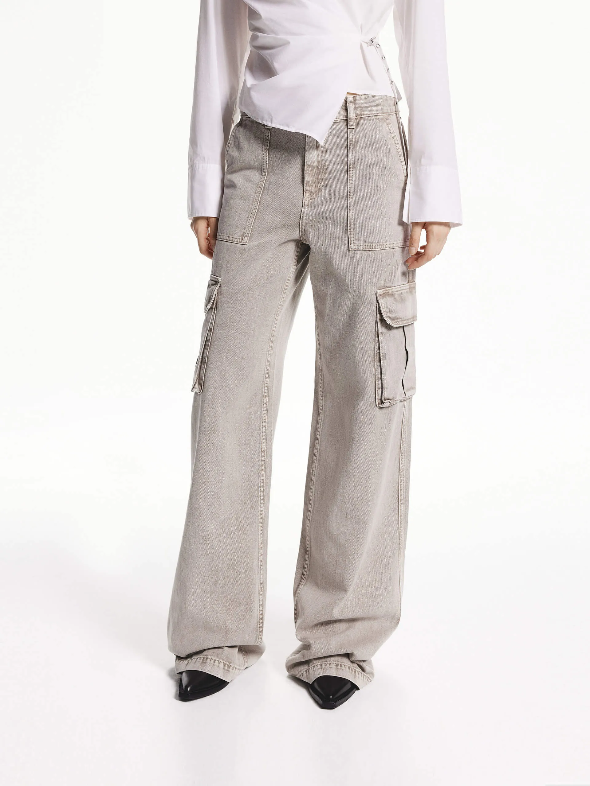 Cool And Simple Relaxed Fit Cargo Jeans