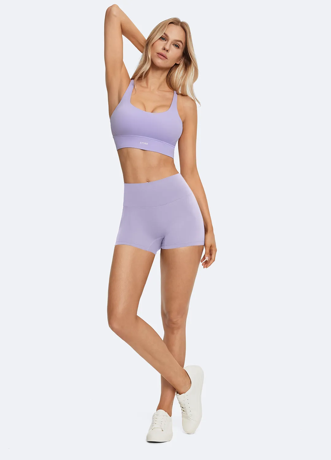 Lavender Micro Shorts MeshVentilation