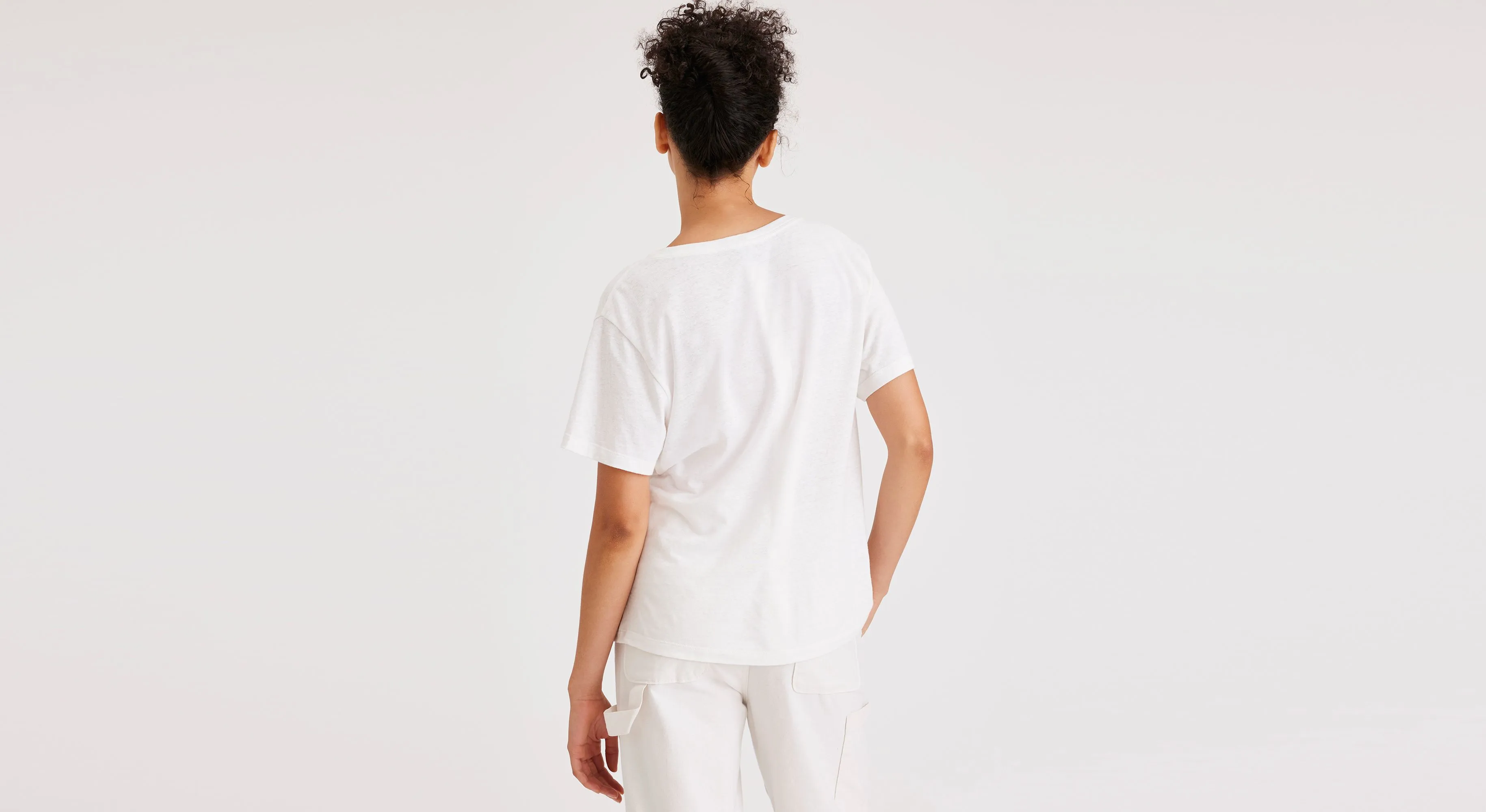 Deep V-Neck Tee, Regular Fit ButterySoftTexture Hypoallergenic Fibers