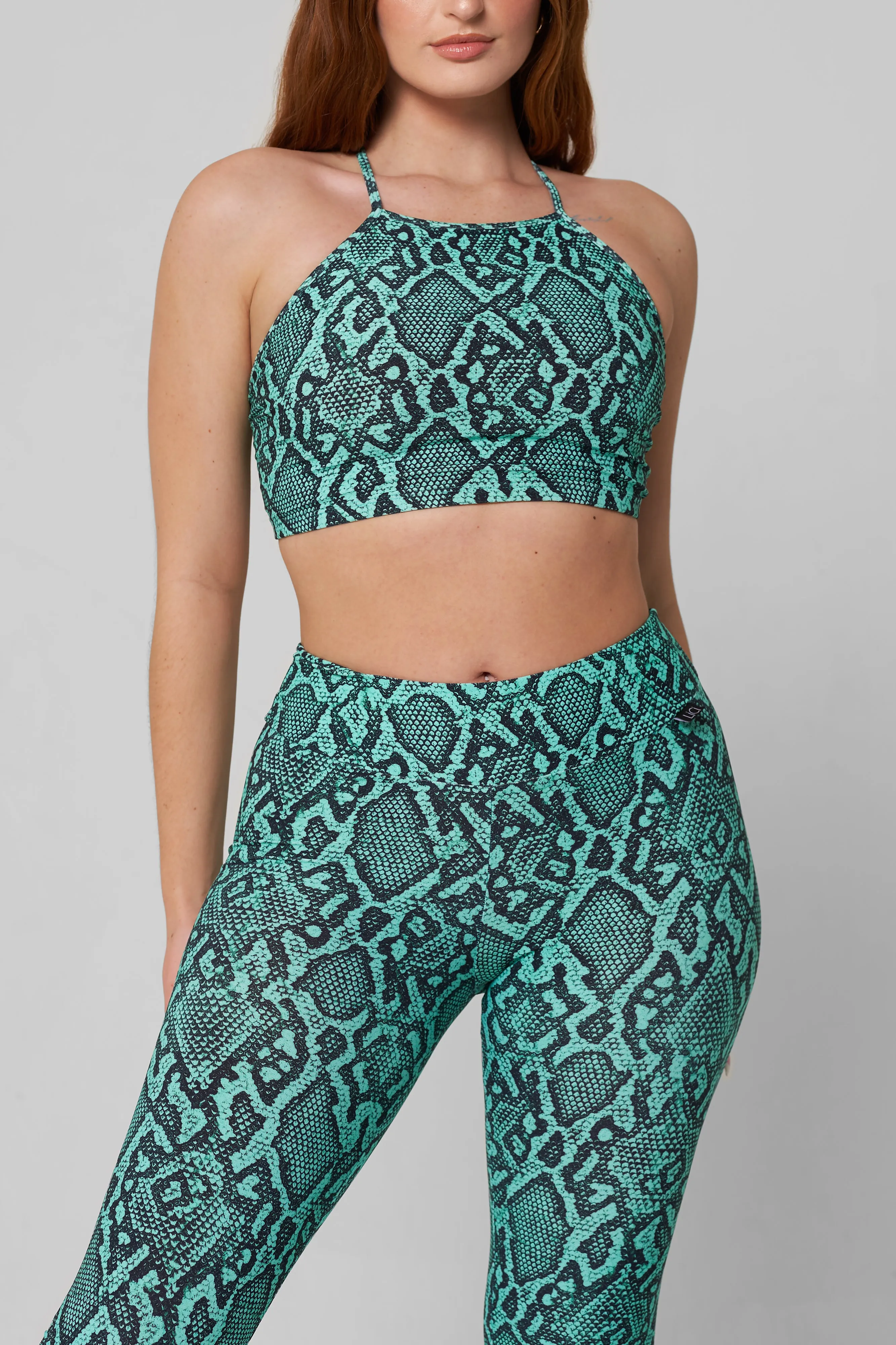 Noble Core Boa Criss Cross Crop Top