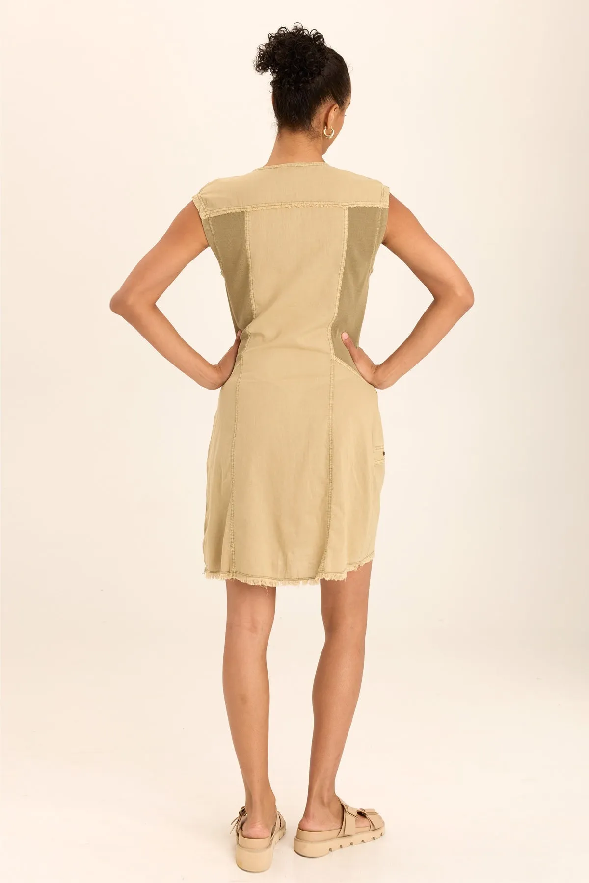 Austen Linen Mini Shirt Dress Leader Core