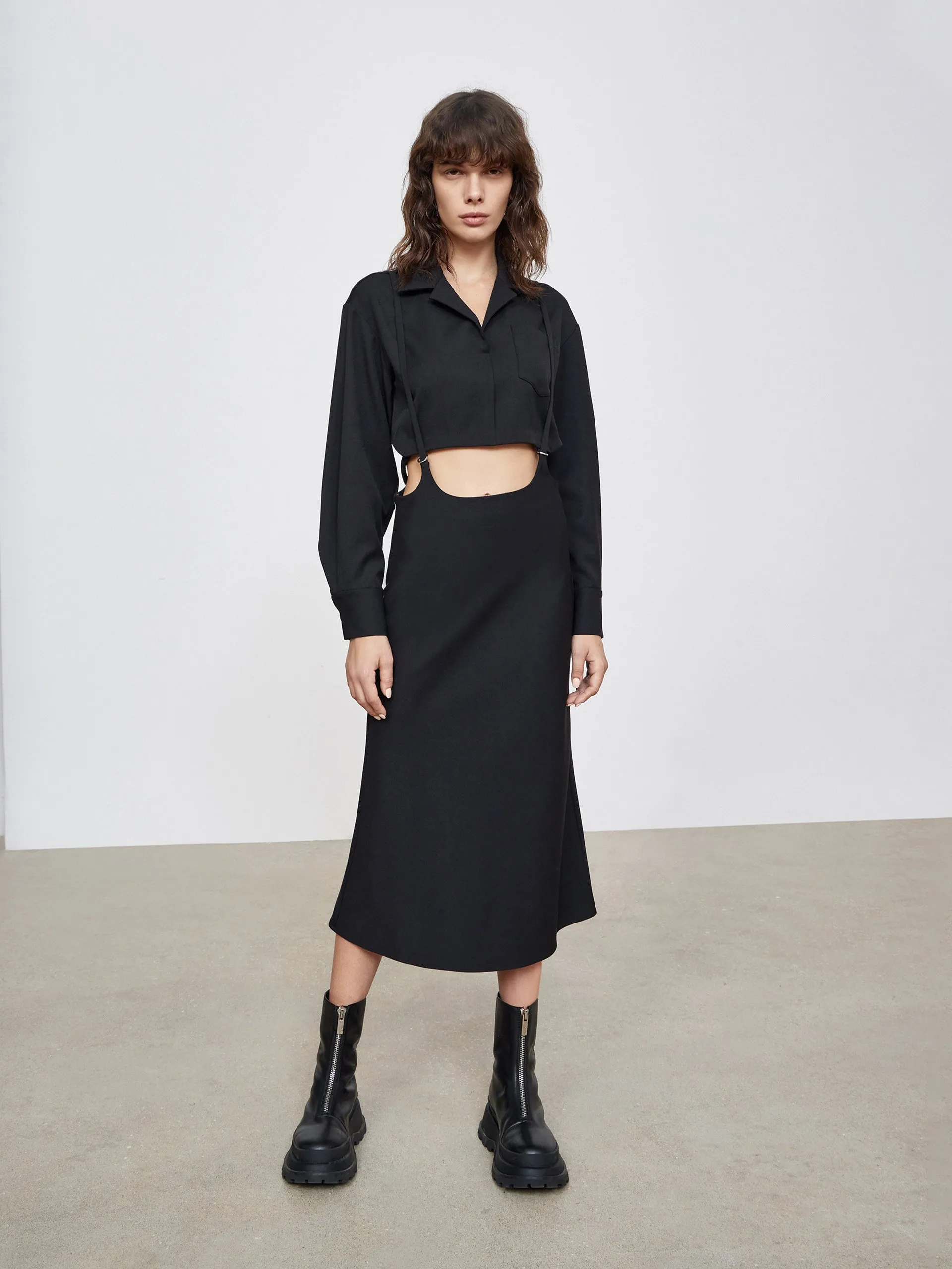 Deconstructed Two Piece Dress Petal Drift