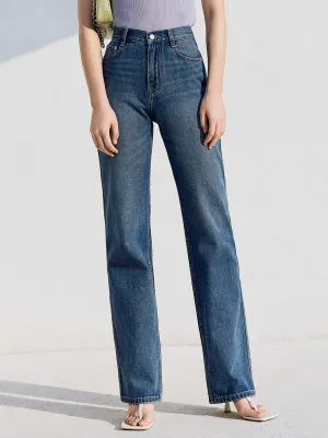 High Rise Straight Leg Jeans Daily Favorite