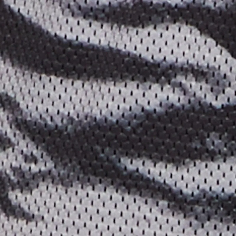 Graphic Zebra Print Cropped Football Jersey All-Season Wear