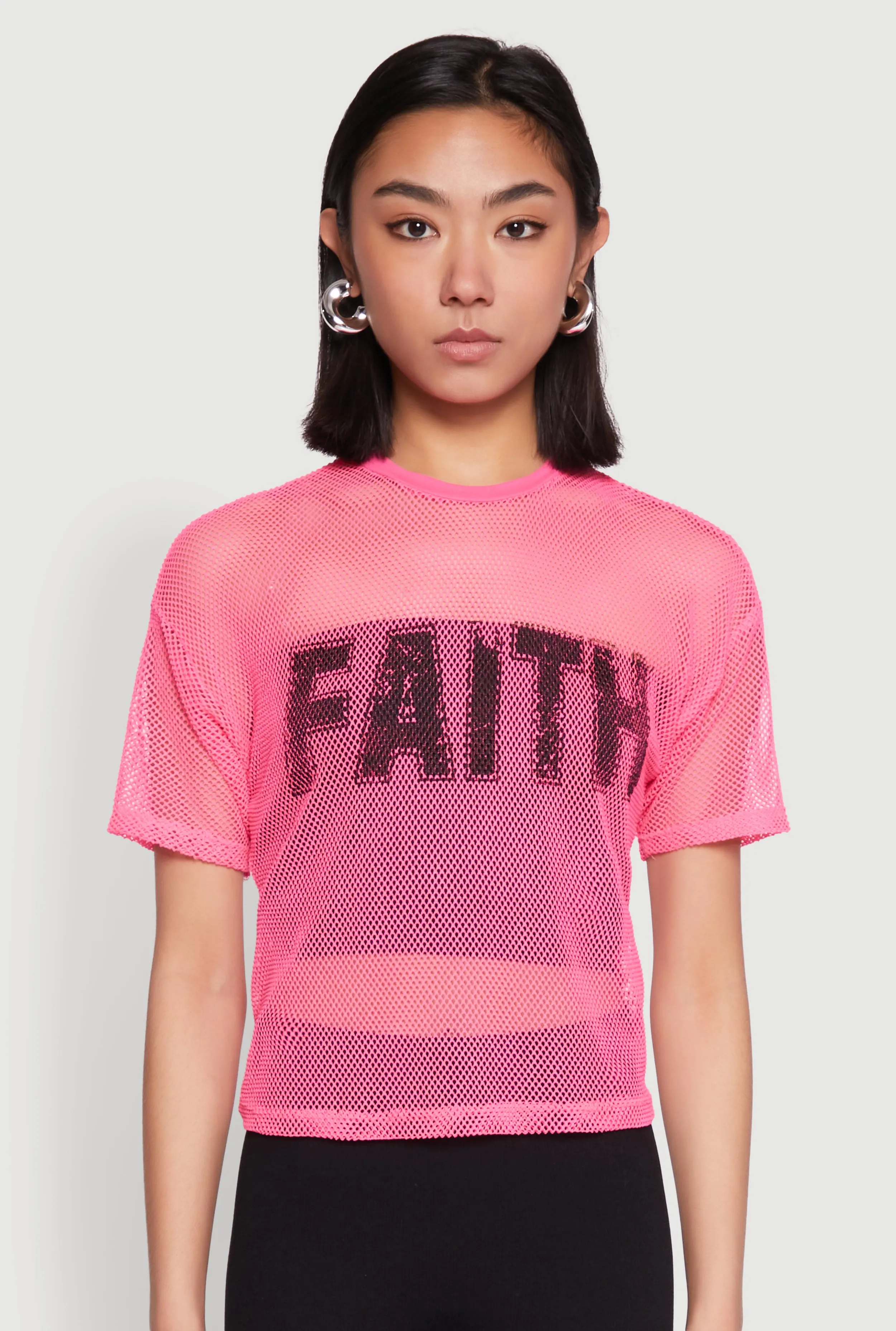 Faith Fishnet Top All-Day Comfort Wear Athletic Comfort Wear