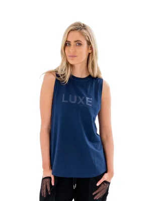 ShockAbsorbing Core HARKNESS LUXE MUSCLE TEE - BLUE