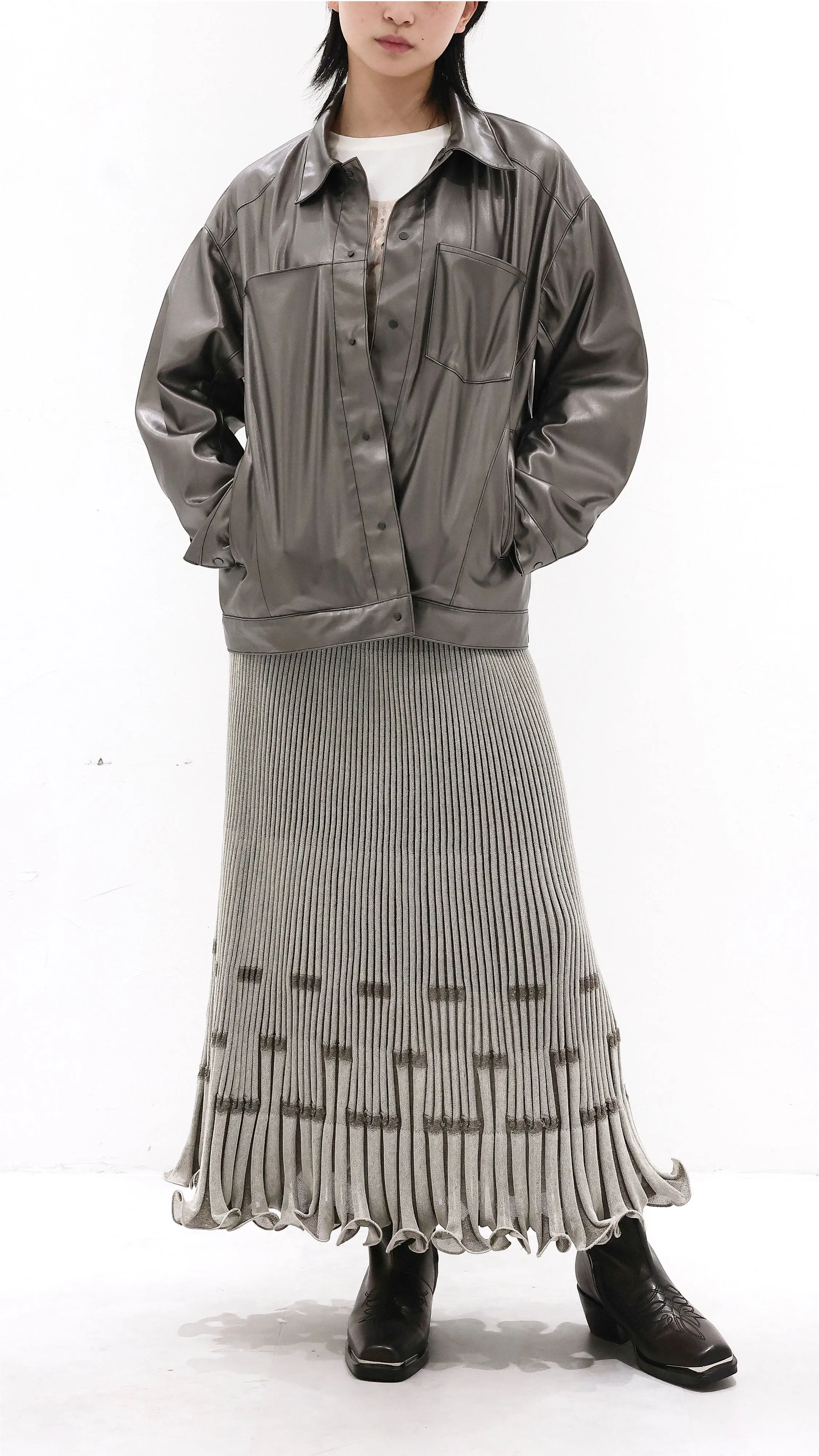 Fish Tail Knit Skirt Artisanal Craft