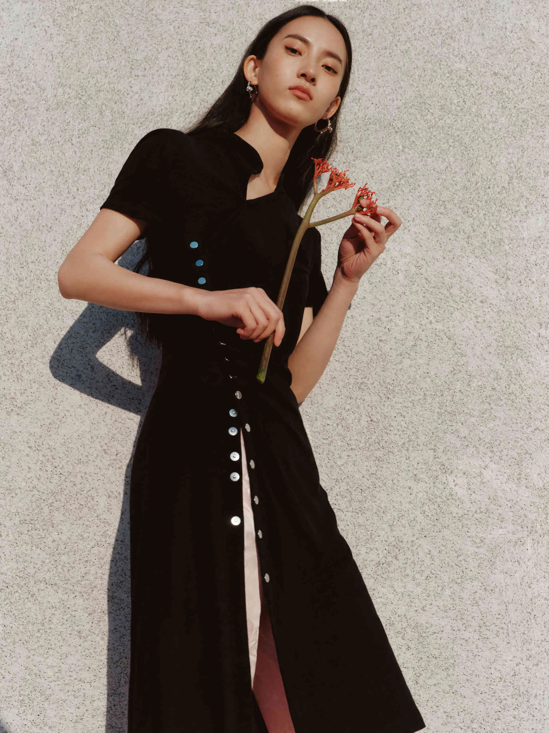 Knitted Wool Midi Dress Relaxed Comfort Ball Night