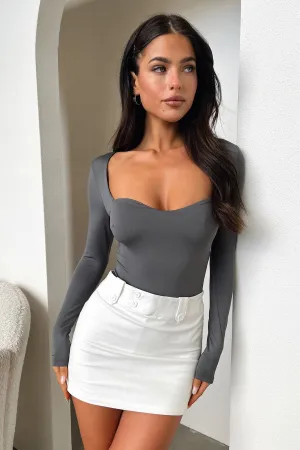 Smart Chic Chels Bodysuit - Charcoal