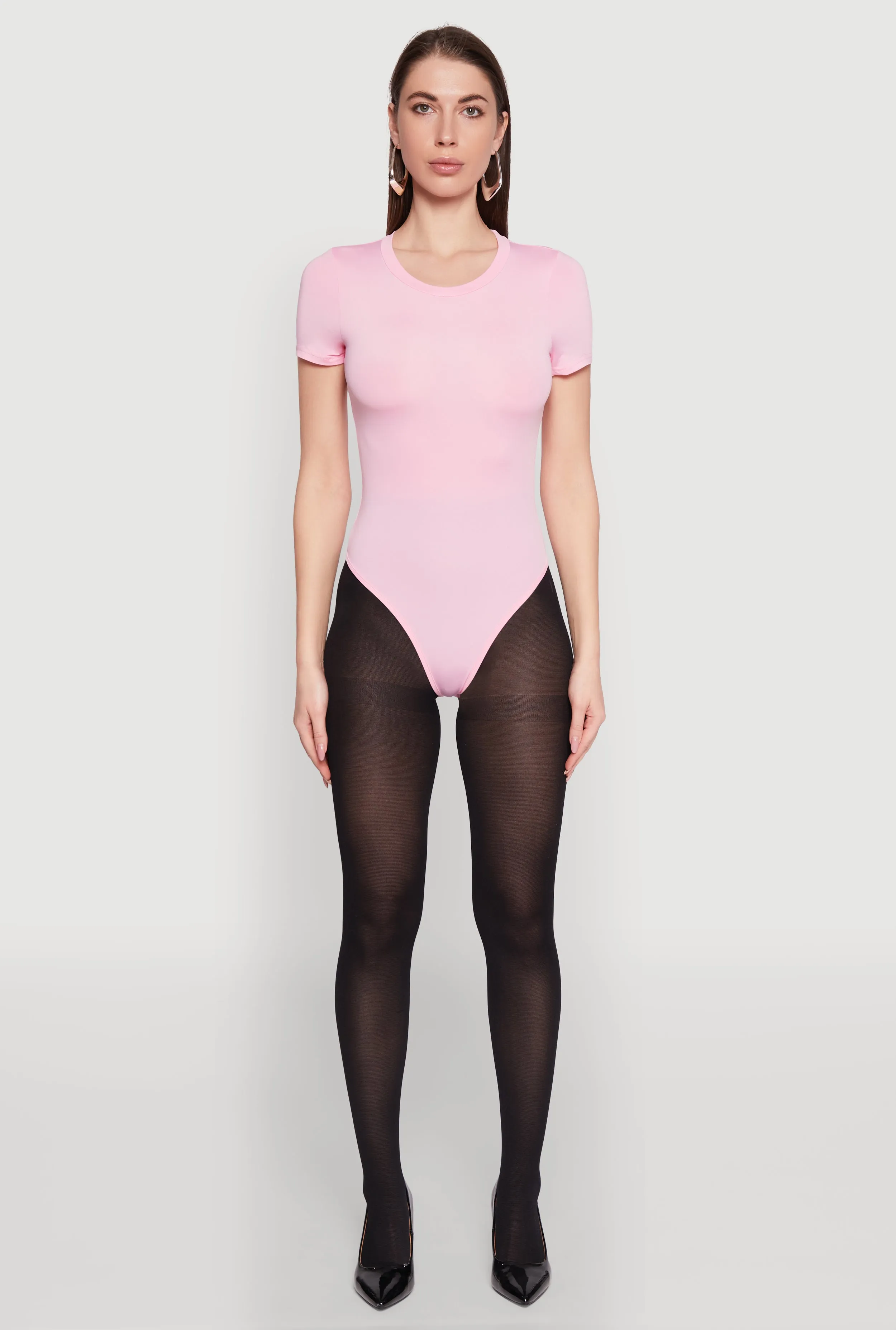 Dance Trendy Daisy Crew Neck Bodysuit