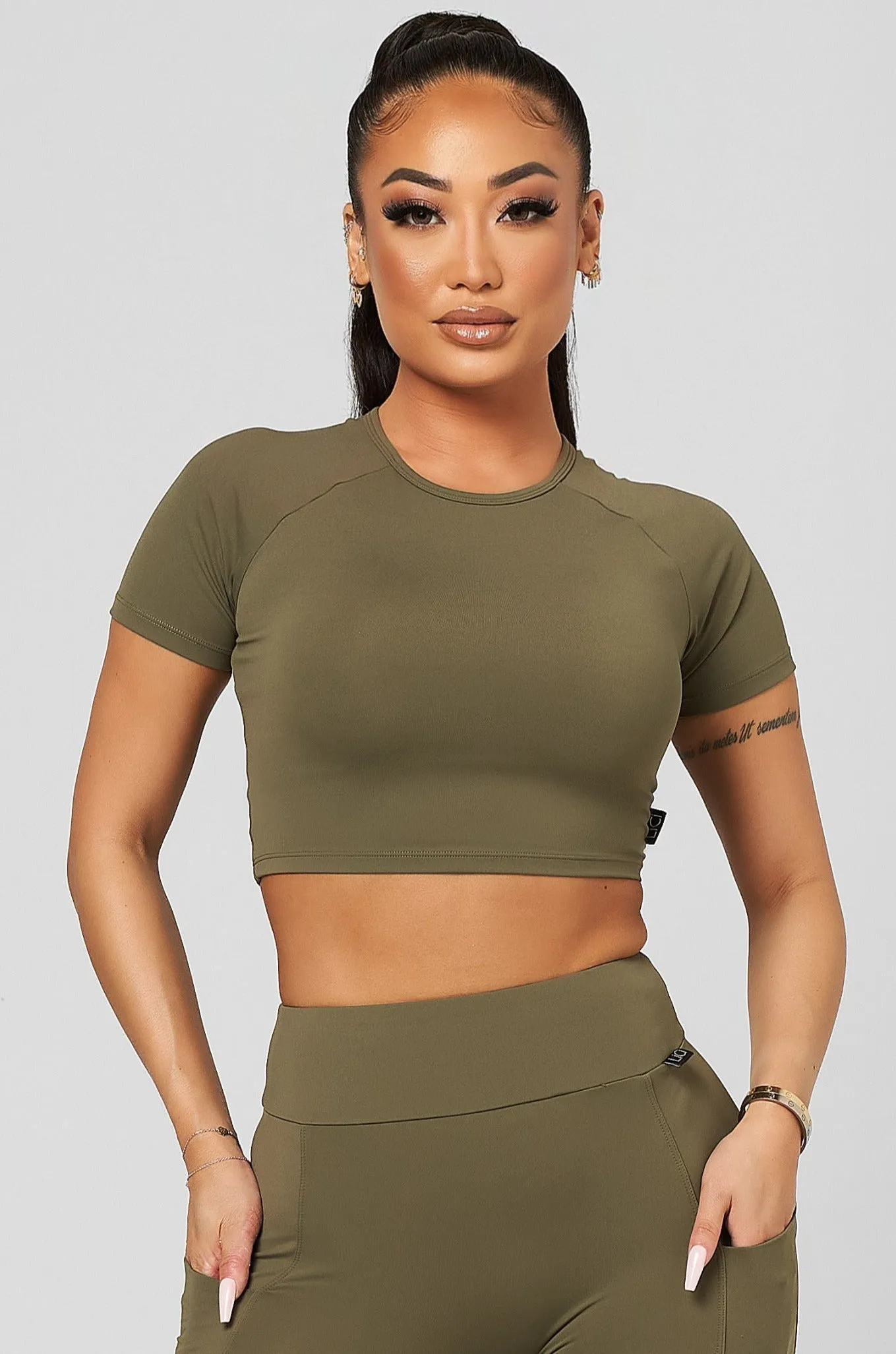 slow life Vegan Mood Sage T-Shirt Top