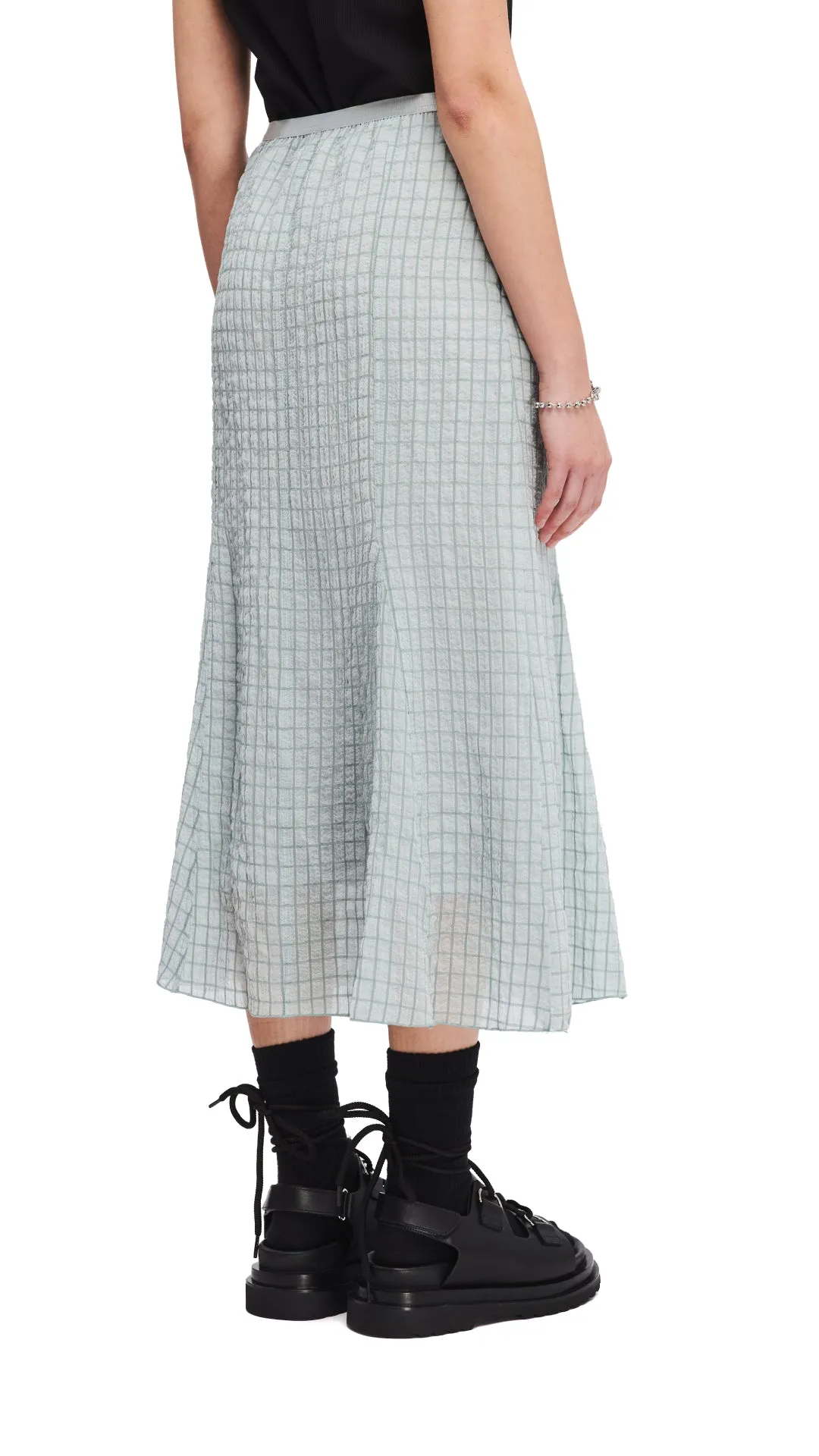 Wrinkle Chiffon Skirt Street Ready