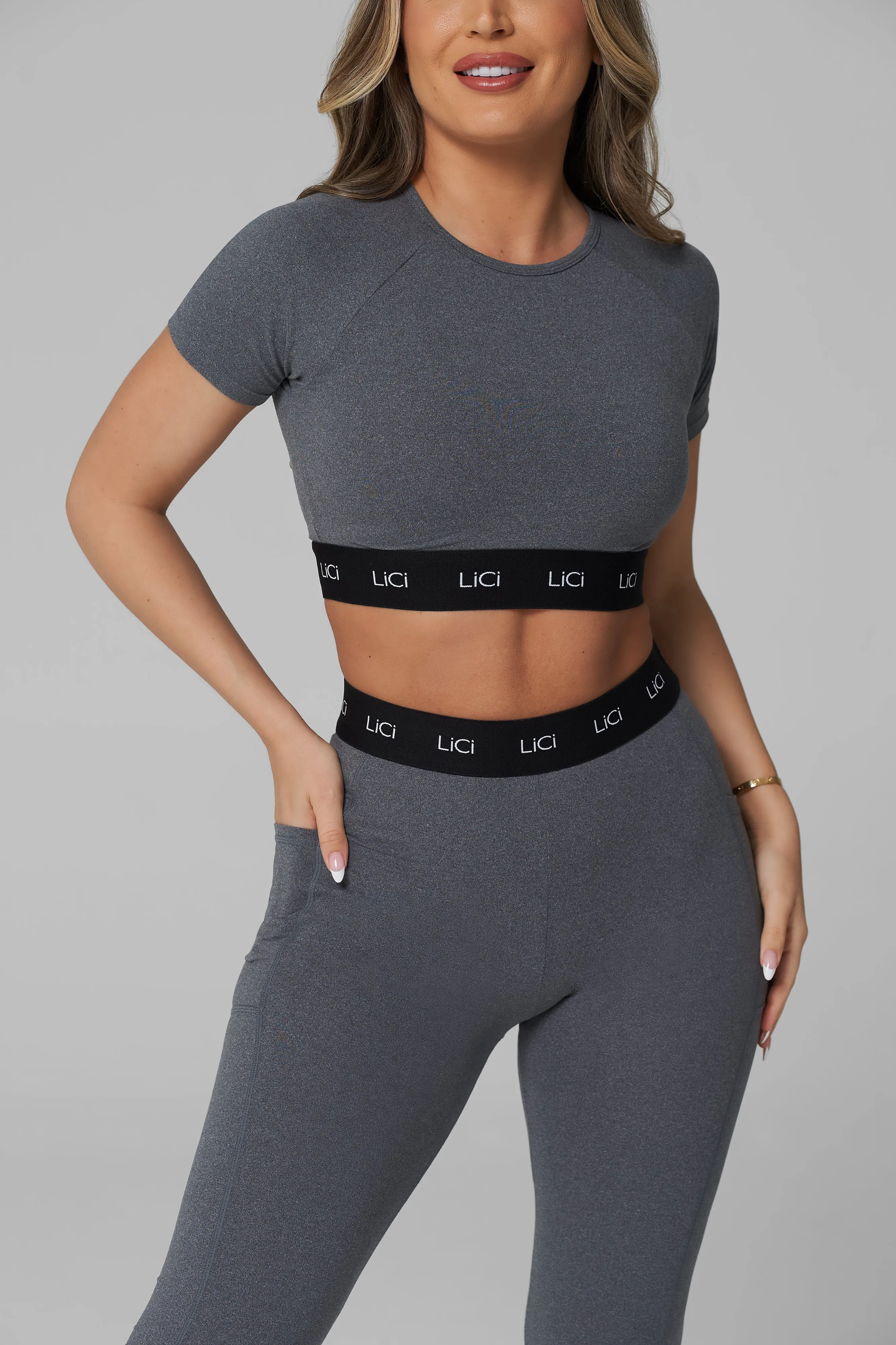 Grey Cozy Sport T-Shirt Top Hero Mode