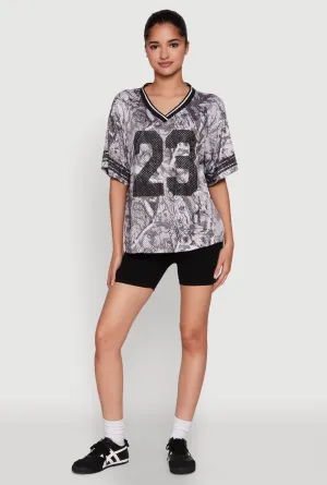 Versatile Piece 23 Football Graphic Top