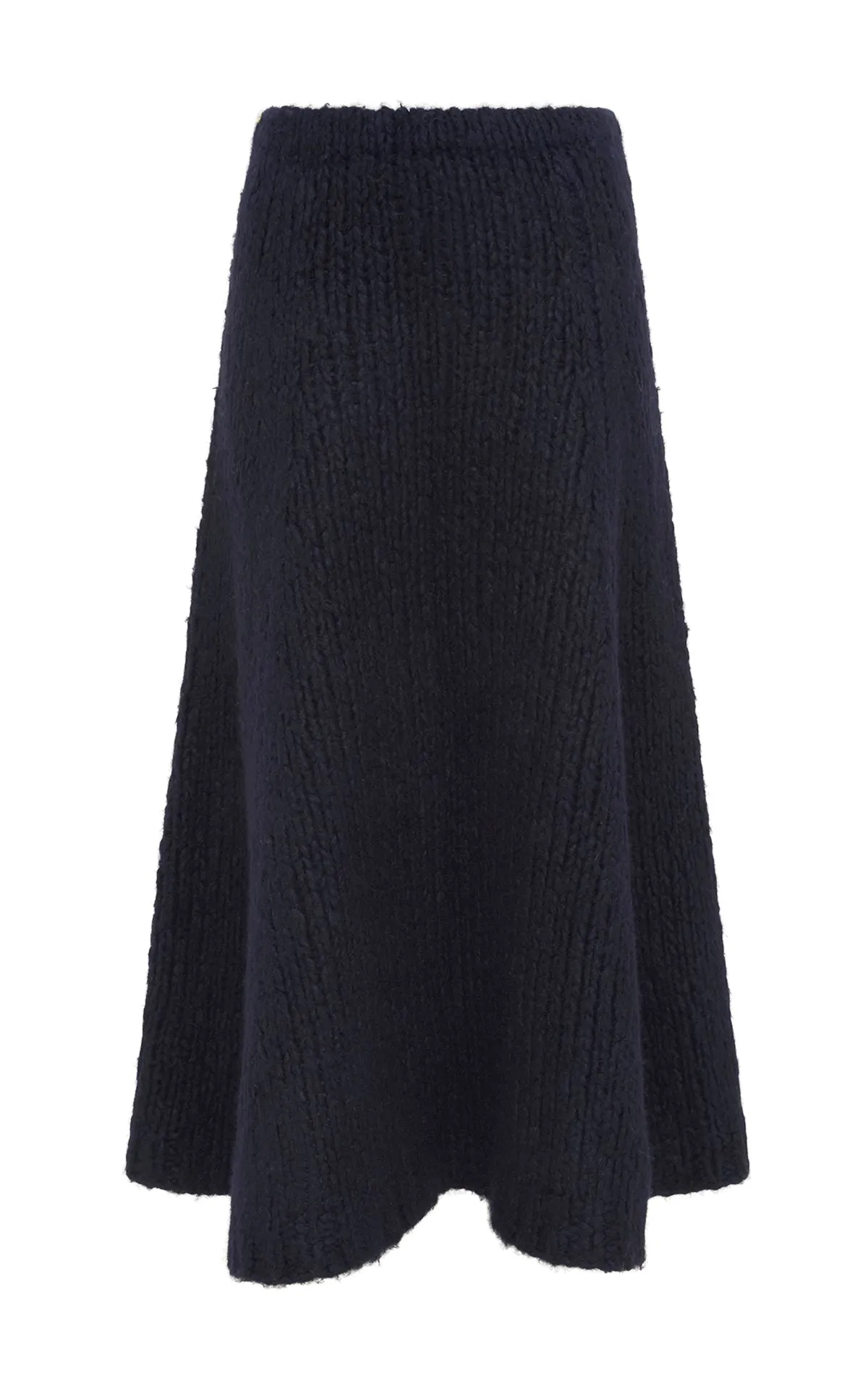 Peres Knit Midi Skirt in Dip Dye Sky Blue Welfat Cashmere Fresh Texture Quick Wear
