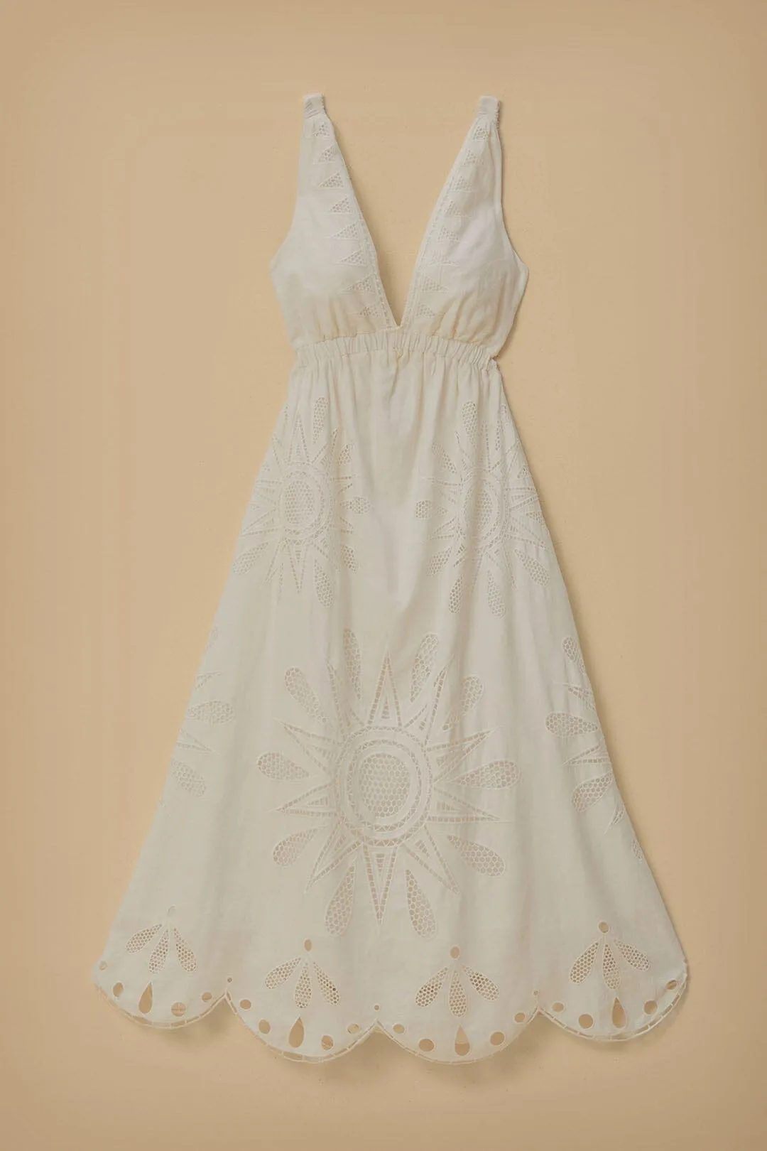 Noon Glow Organza Glow Off-White Maxi Richelieu Lenzing? Ecovero? Euroflax? Maxi Dress
