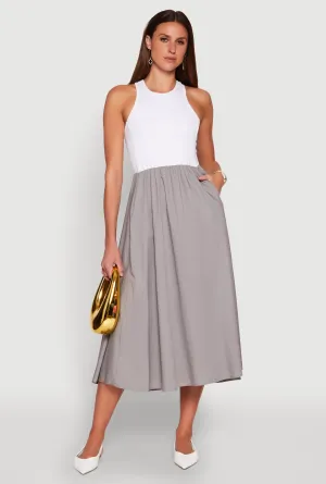 The flowing design of this dress provides plenty of movement while keeping you looking polished Keyhole Racerback Maxi Dress
