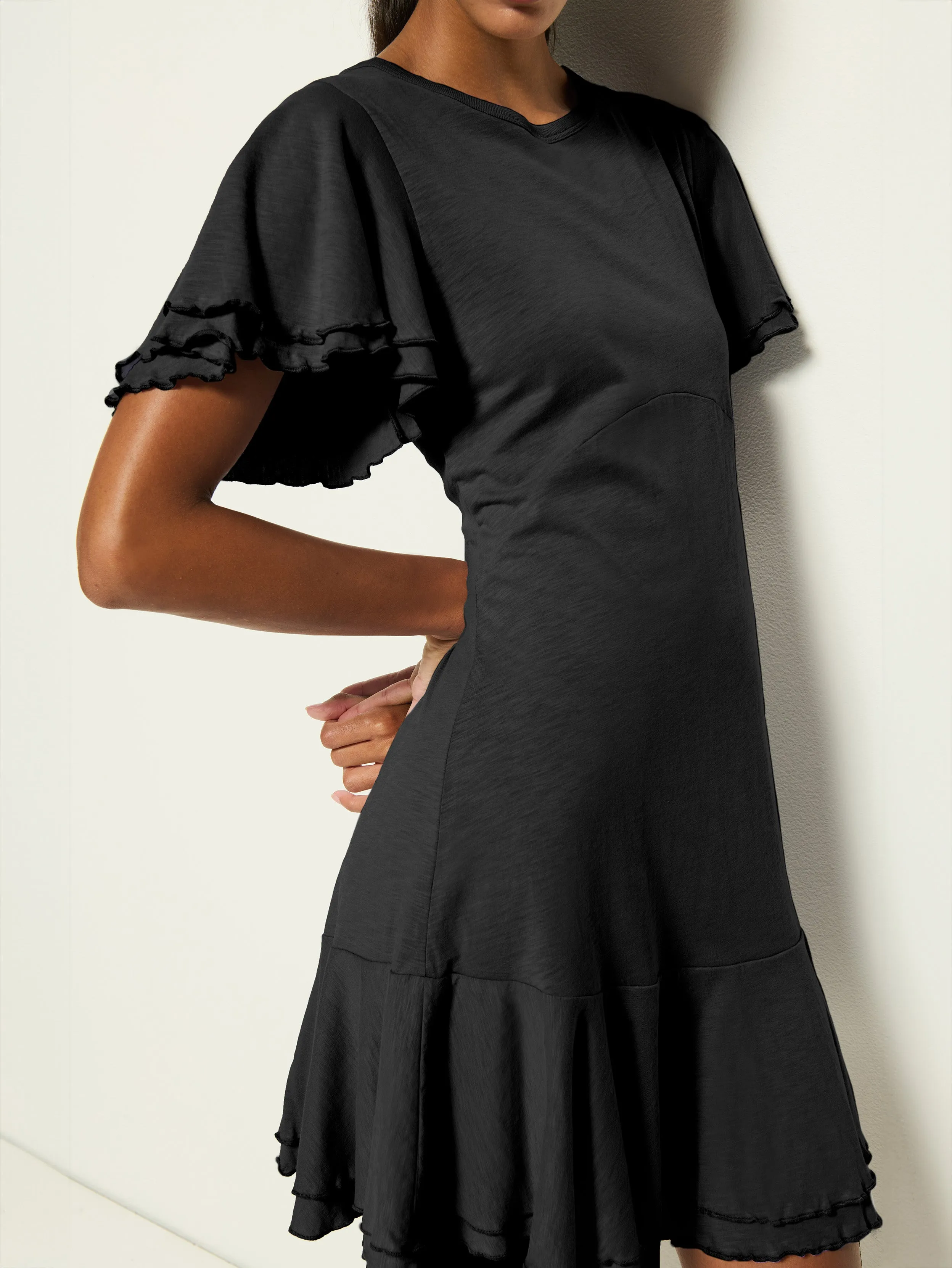 Cozy Comfort Subtle Texture Lizzy Mini Dress