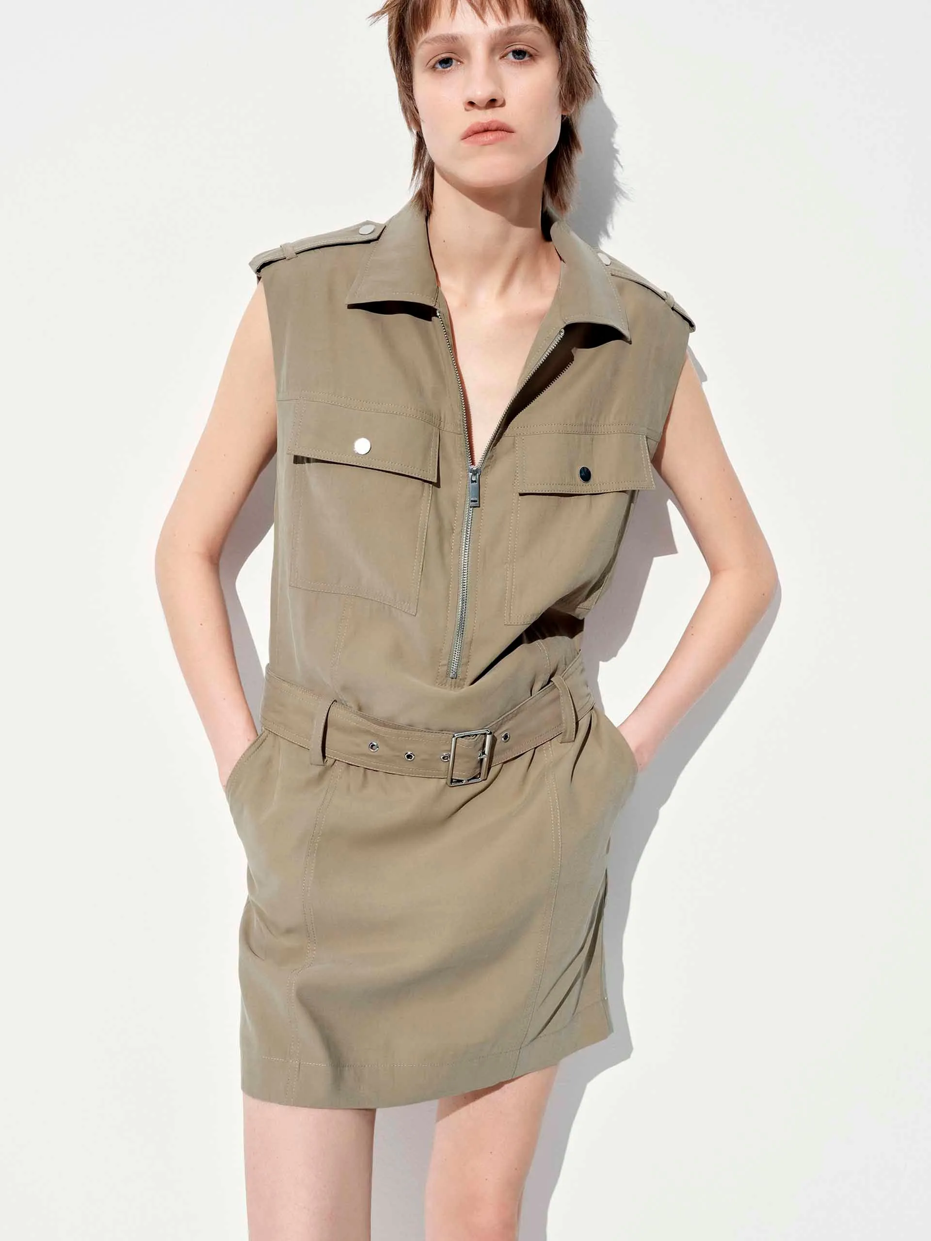 Bohemian style Charming Prints Cargo Sleeveless Dress
