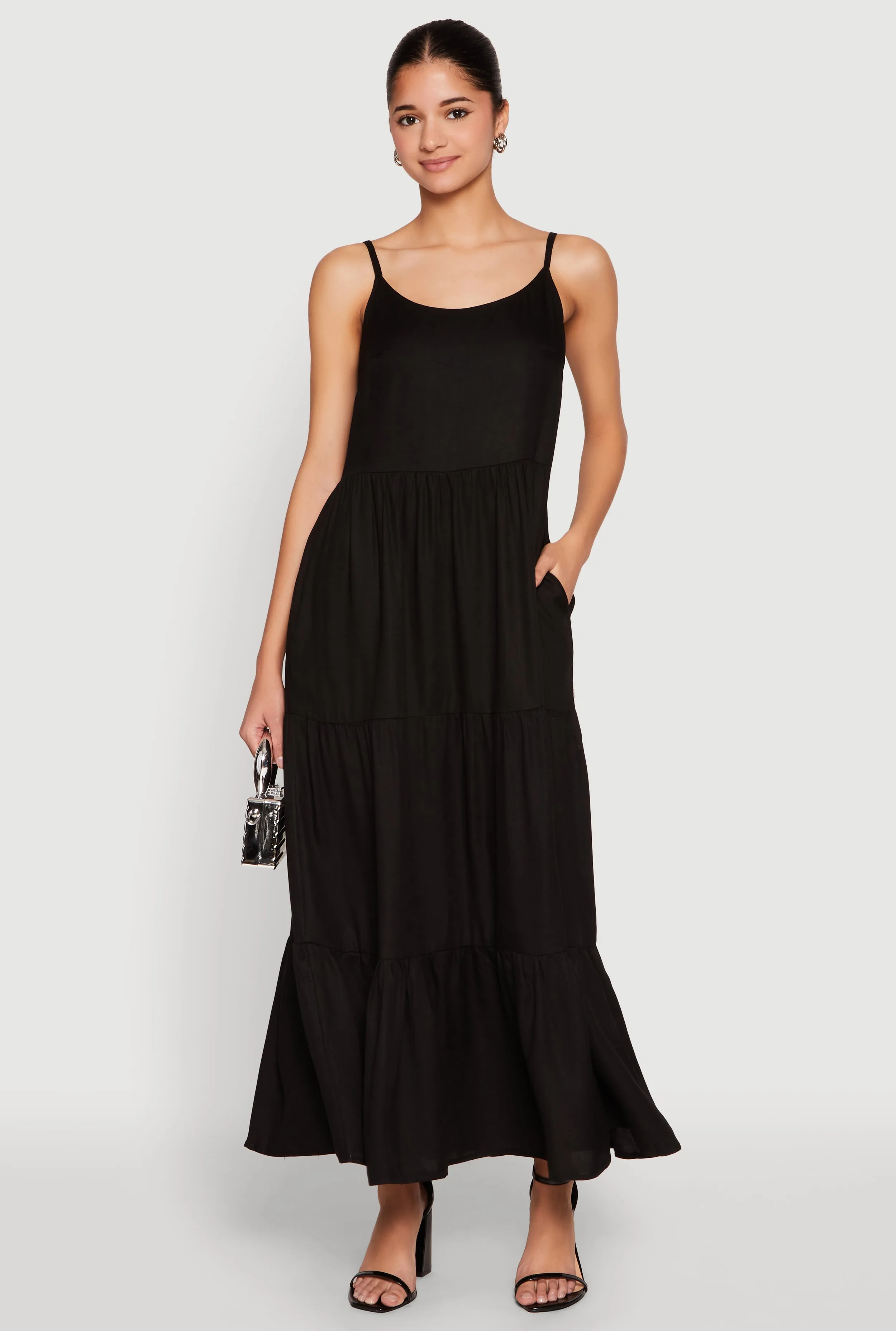 Scoop Neck Tiered Maxi Dress Dream Flow