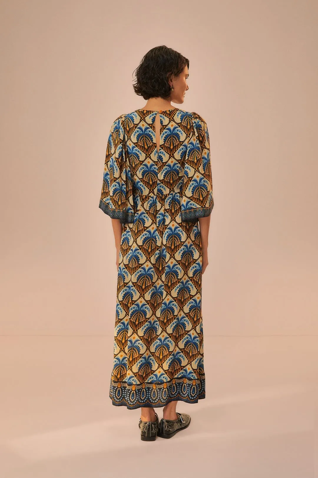 Beige Cocopalm Maxi Dress The relaxed fit of this maxi dress ensures all-day comfort while maintaining a stylish look